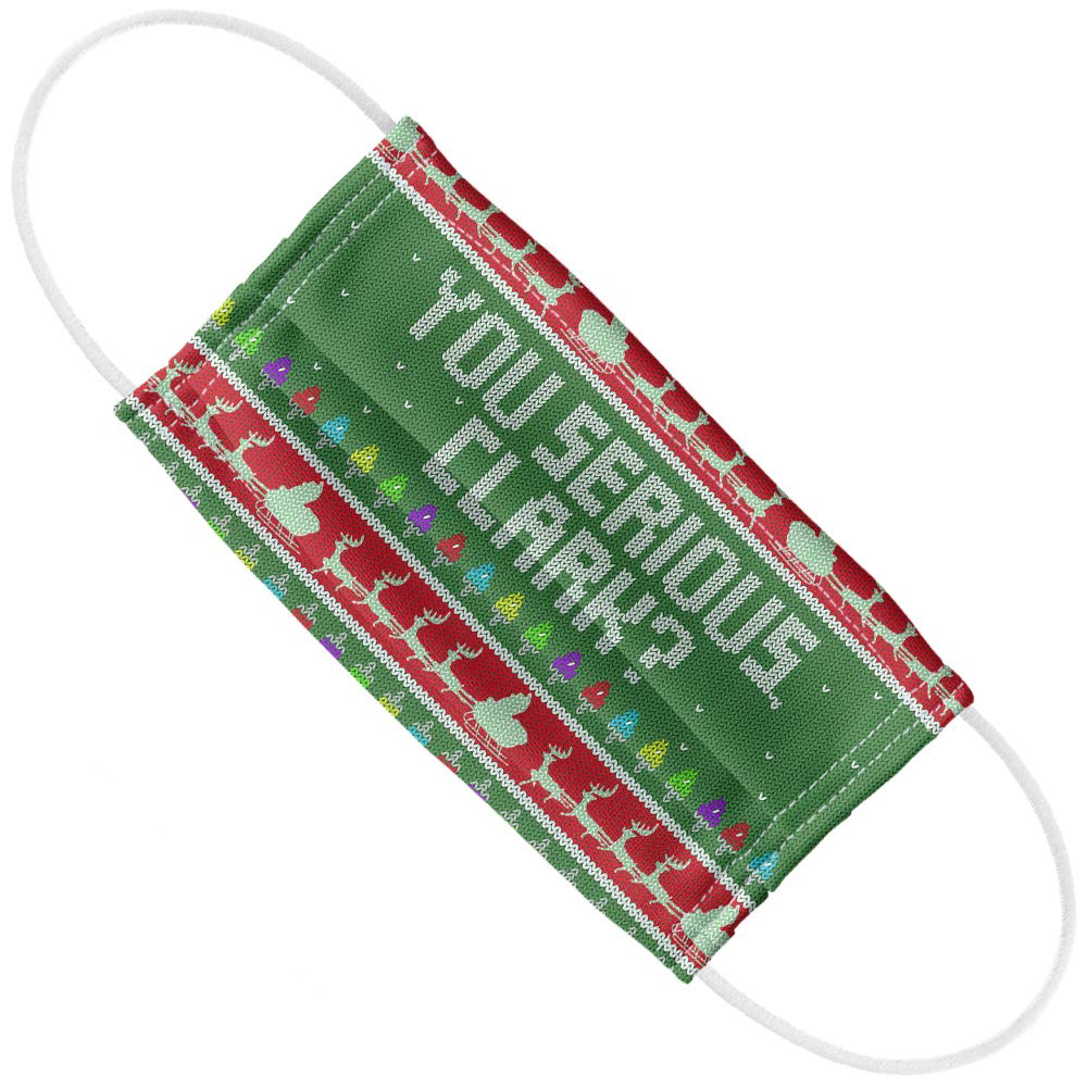 Popfunk Christmas Vacation You Serious Clark? 1-Ply Reusable Face Mask Covering, Unisex