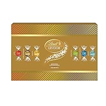 Lindt LINDOR Confezione Sharing Natale, Cioccolatini assortiti 525g