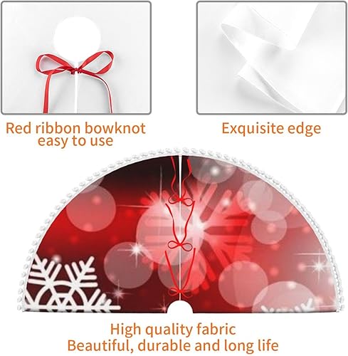 Miniatura 5 de Falda de árbol de Navidad voladora de Papá Noel para árbol de Navidad de 48 pulgadas, faldas de árbol de Navidad para adornos de árbol de Navidad y