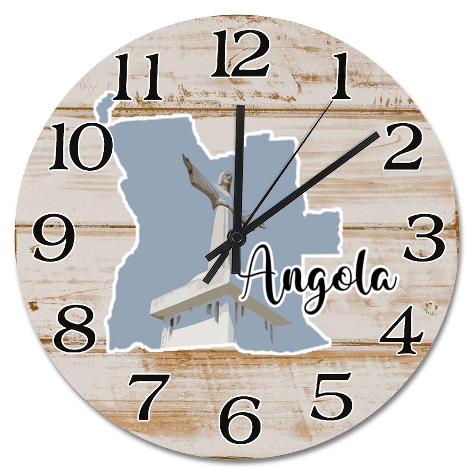 Horloge murale Angola 38cm silencieuse pour salon et chambre