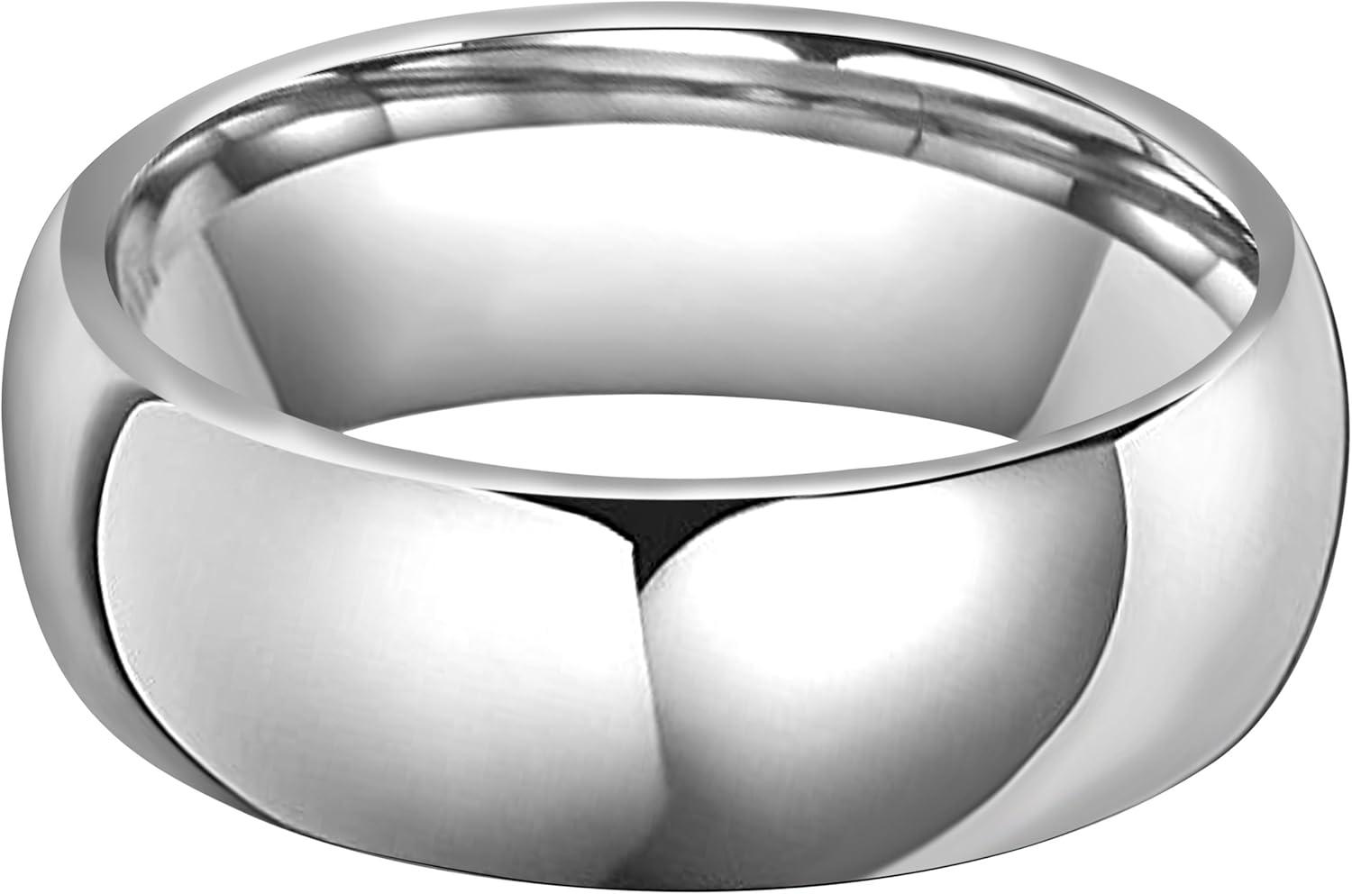 CROWNAL 2mm 4mm 6mm 8mm 10mm Tungsten Wedding Band Ring Men Women Plain Dome Polished Size Comfort Fit Size 3 To 17