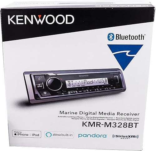 Miniatura 3 de Kenwood KMR-M328BT - Receptor de medios digitales marino con Alexa y Bluetooth incorporado (no reproduce Cds)