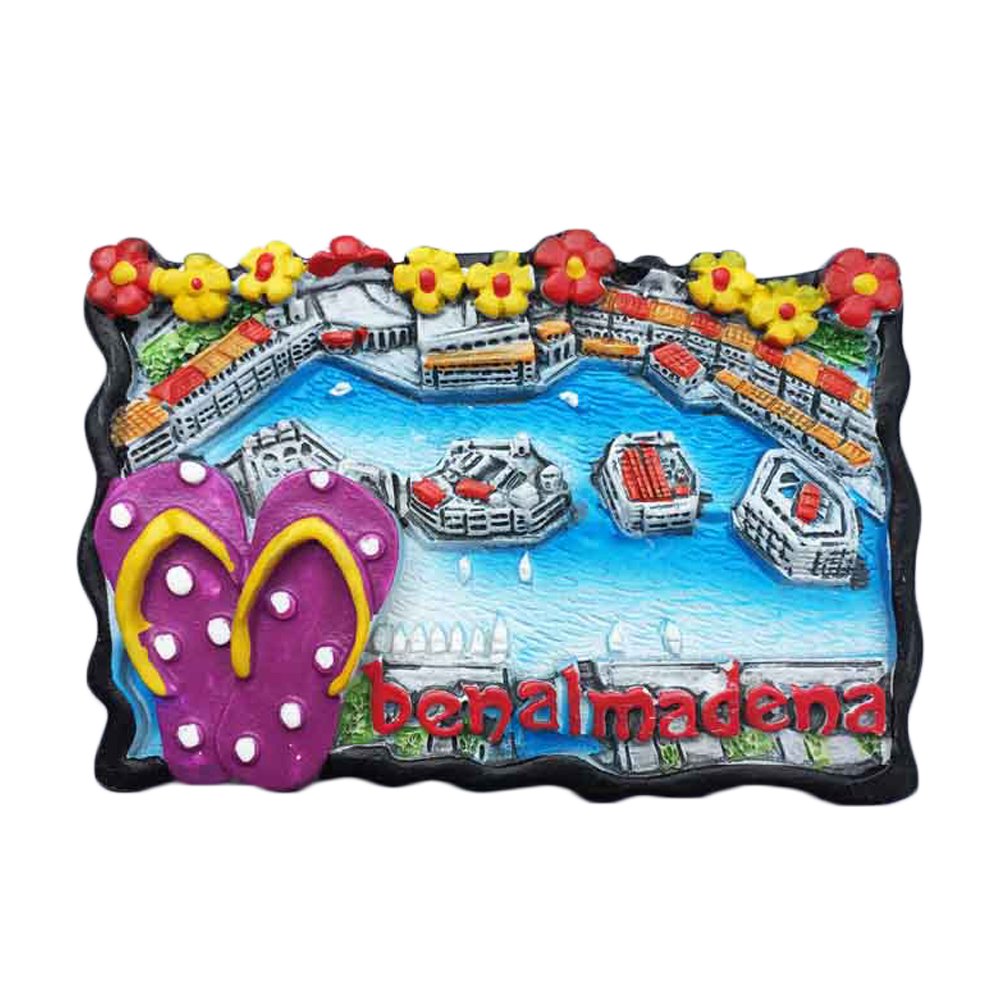Benalmadena Spain 3D Fridge Magnet Travel Sticker Souvenir,Home & Kitchen Decoration,Spain Refrigerator Magnet