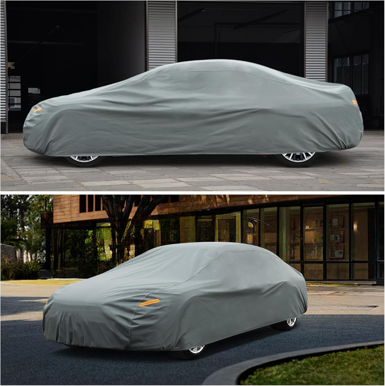 Kayme Funda Coche Resistente, Cubre Coches Compatibles con Mazda 3(2006-2025), Exterior Impermeable Transpirable Anti-UV Antipolvo de 6 Capas, Cubierta para Coche.