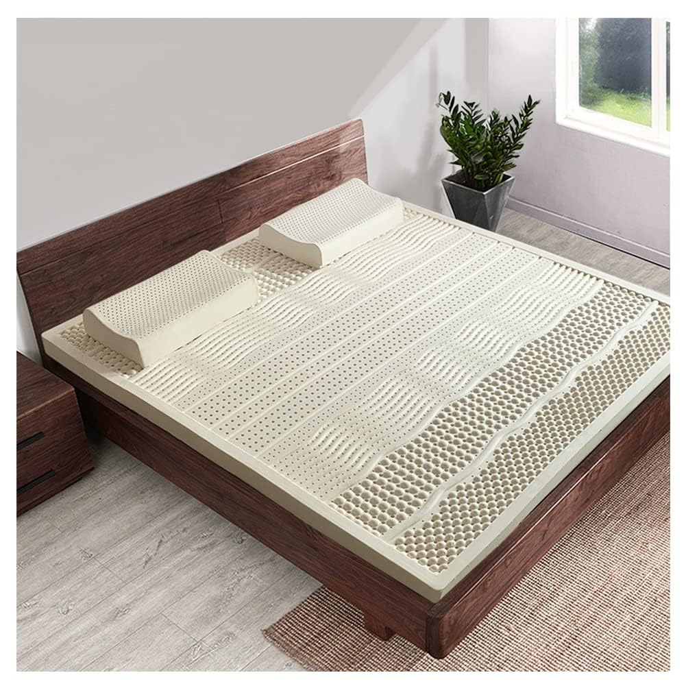 BIRJXVTO Natural Latex Mattress Topper Single Twin Full Queen King Size Folding Portable Mattress Japanese Tatami Roll Mat