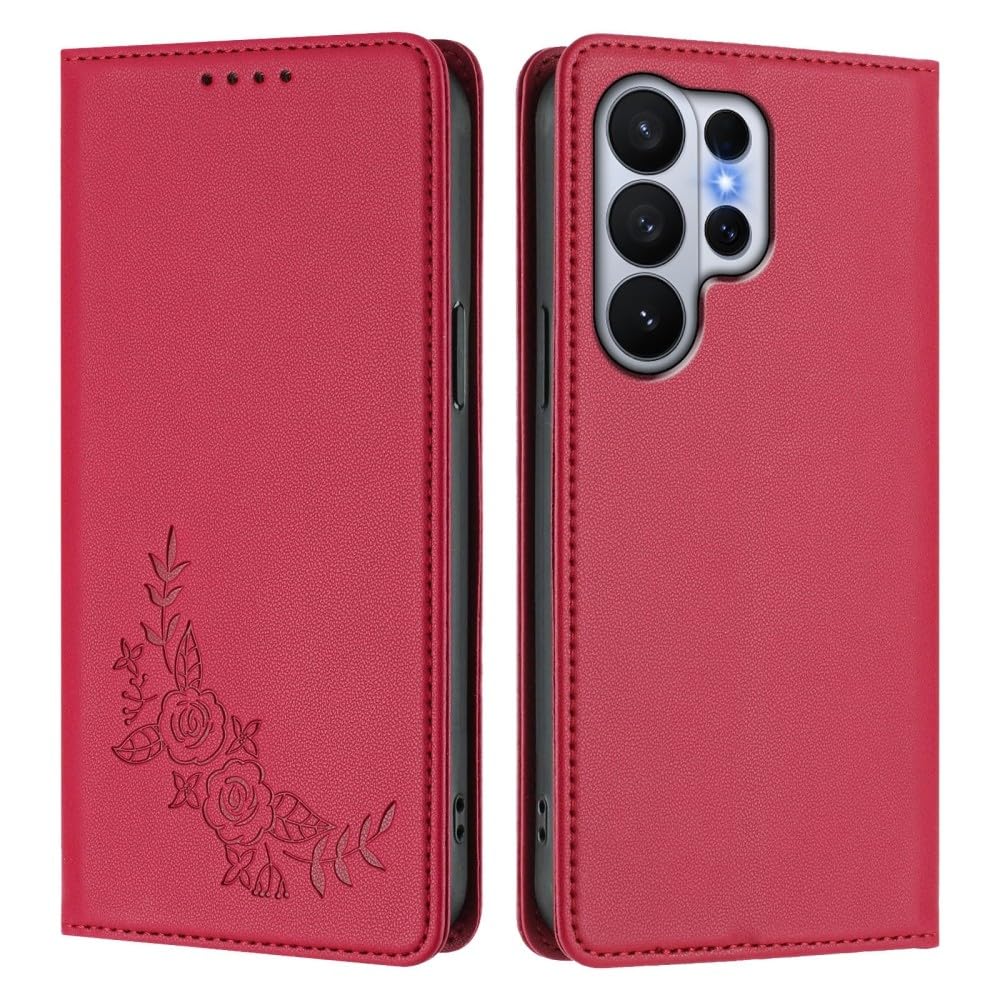 Housse Samsung S26 Plus fleurs rouges pour vos sorties quotidiennes - 8