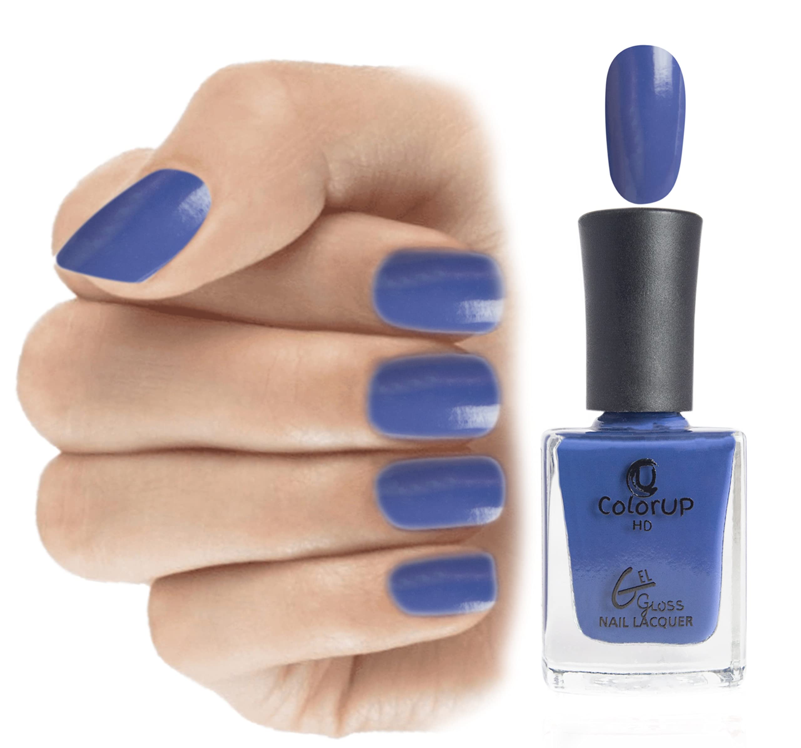 Nail Polish, ColorUP HD Gel Nail Paint, Glossy Easy Drying Long Lasting Professional, Vegan, Non-toxic Nail Polish for Women 9ml (Classic Blue)-picture-33