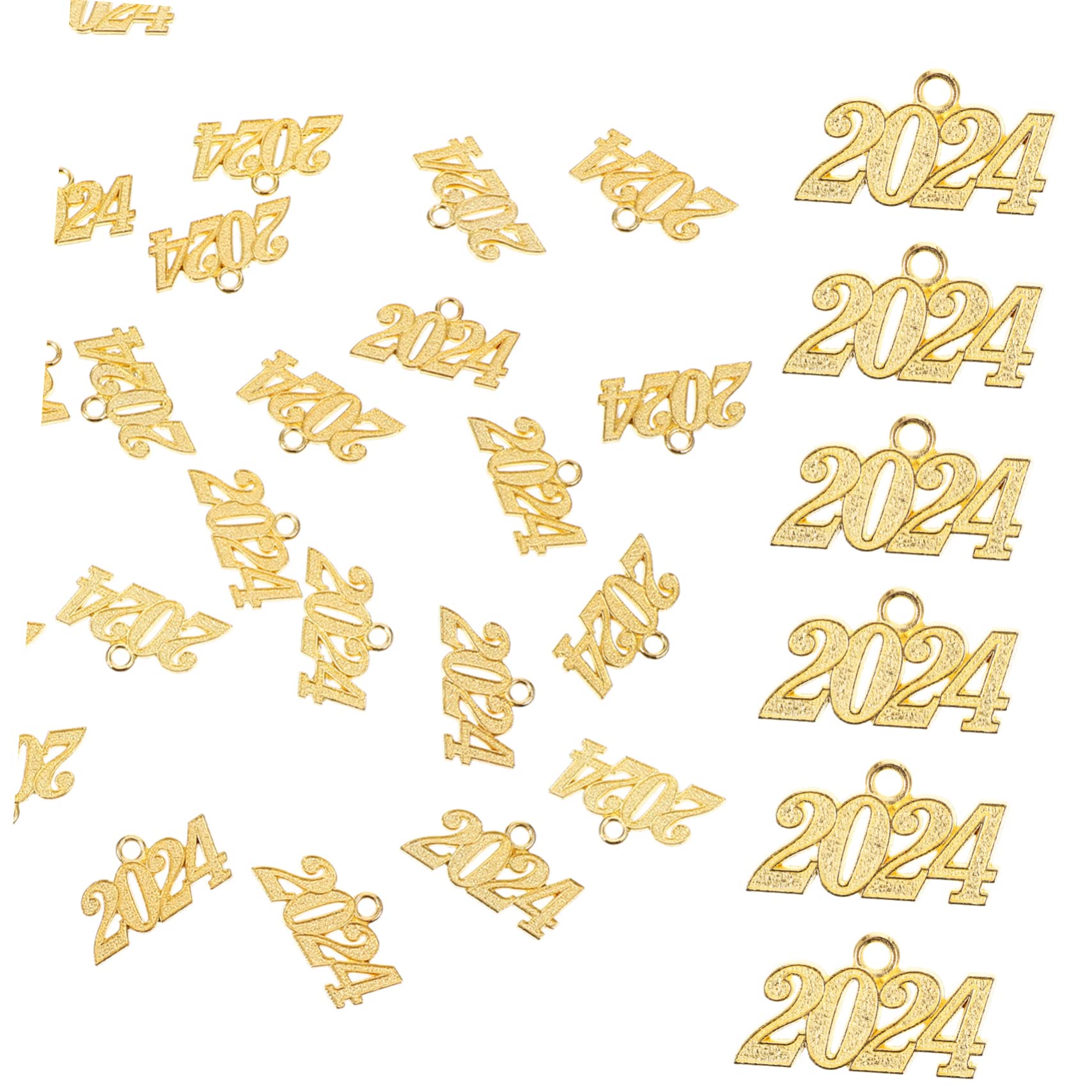 Angoily 150 Piezas Dijes Colgantes Hacer Pulseras y Collares DIY Charms de Metal Dorado para Manualidades de Graduación Adornos Versátiles para Bisutería y Llaveros