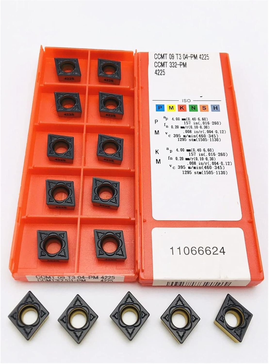 Carbide Milling Cutter CCMT09T304 PM 4225 CCMT09T308 PM 4225 Internal Turning Tool Carbide Inserts Turning Tools Turning Inserts (Angle : CCMT09T304 PM 4225, Shank Diameter : 10PCS(1box))