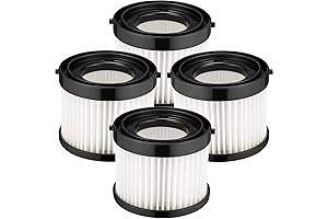 4 Pack Milwaukee Vacuum Filters 49-90-0160, Replacement Filter for Milwaukee 18-Volt &...
