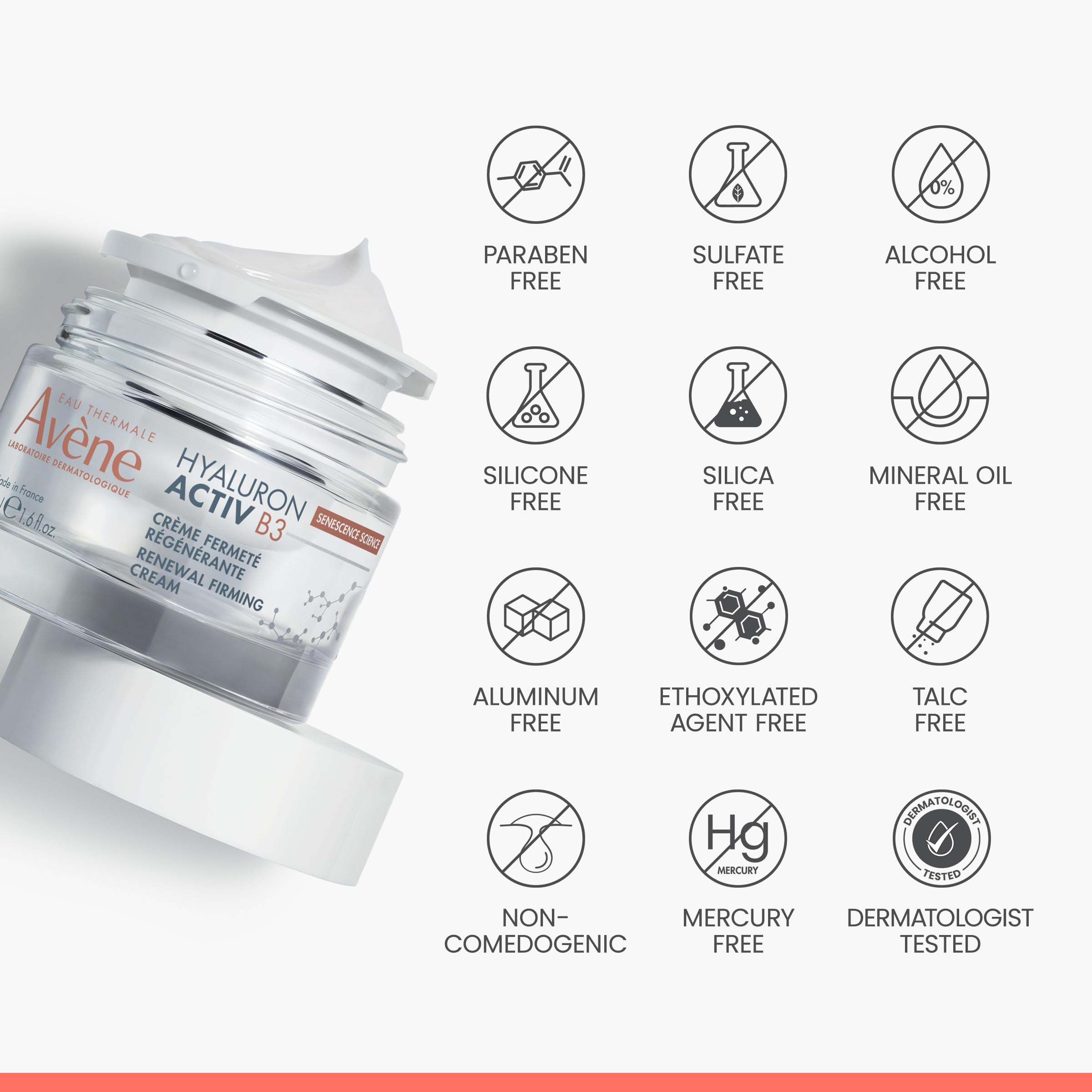 AVÈNE Hyaluron Activ B3 - Zellerneuernde Creme - Vegan - 50 ml
