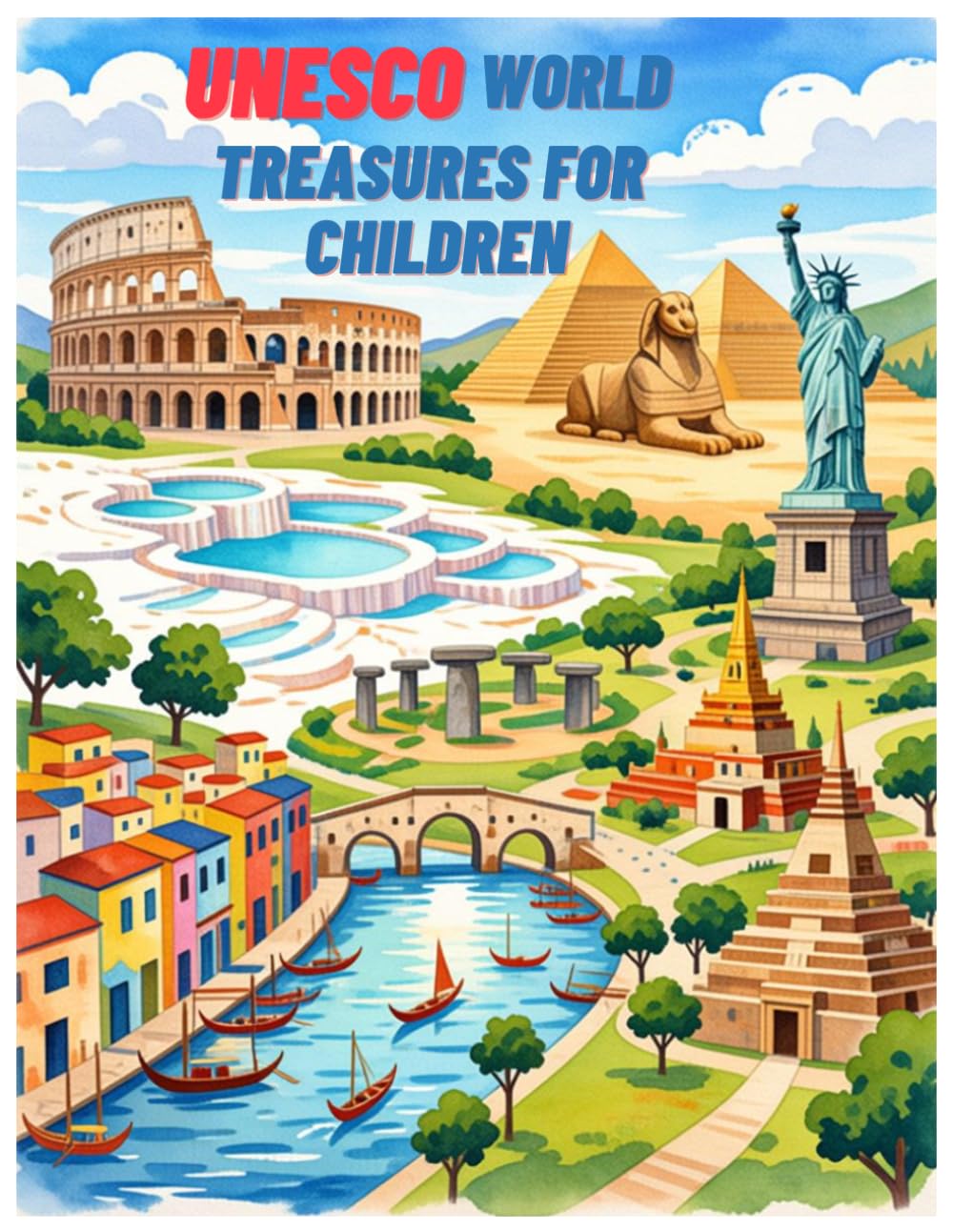 UNESCO World Treasures for Children: Fun facts, activities, and coloring pages to discover World Heritage sites