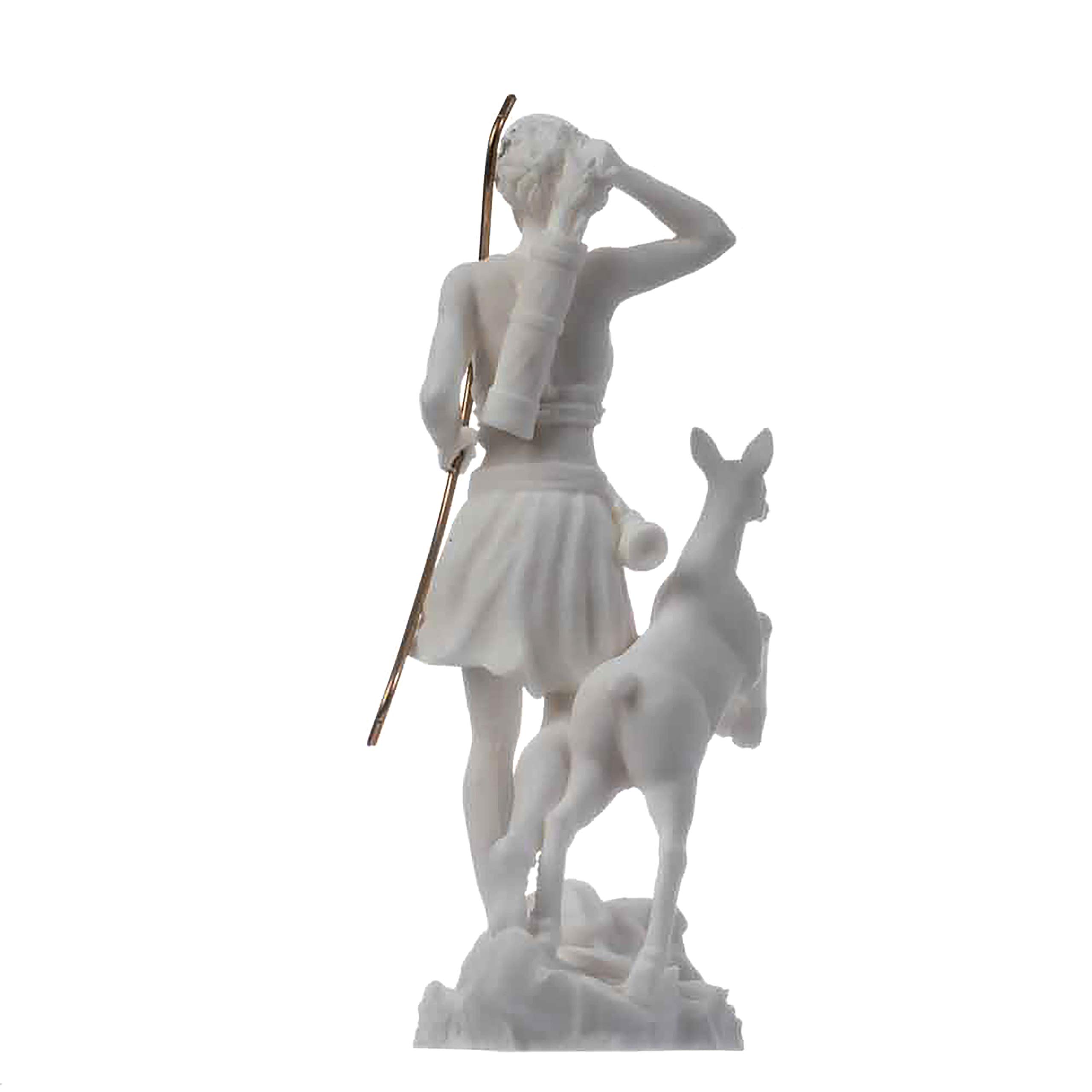 Diosa Artemis Diana Estatua griega Naturaleza Luna Alabastro 17 cm