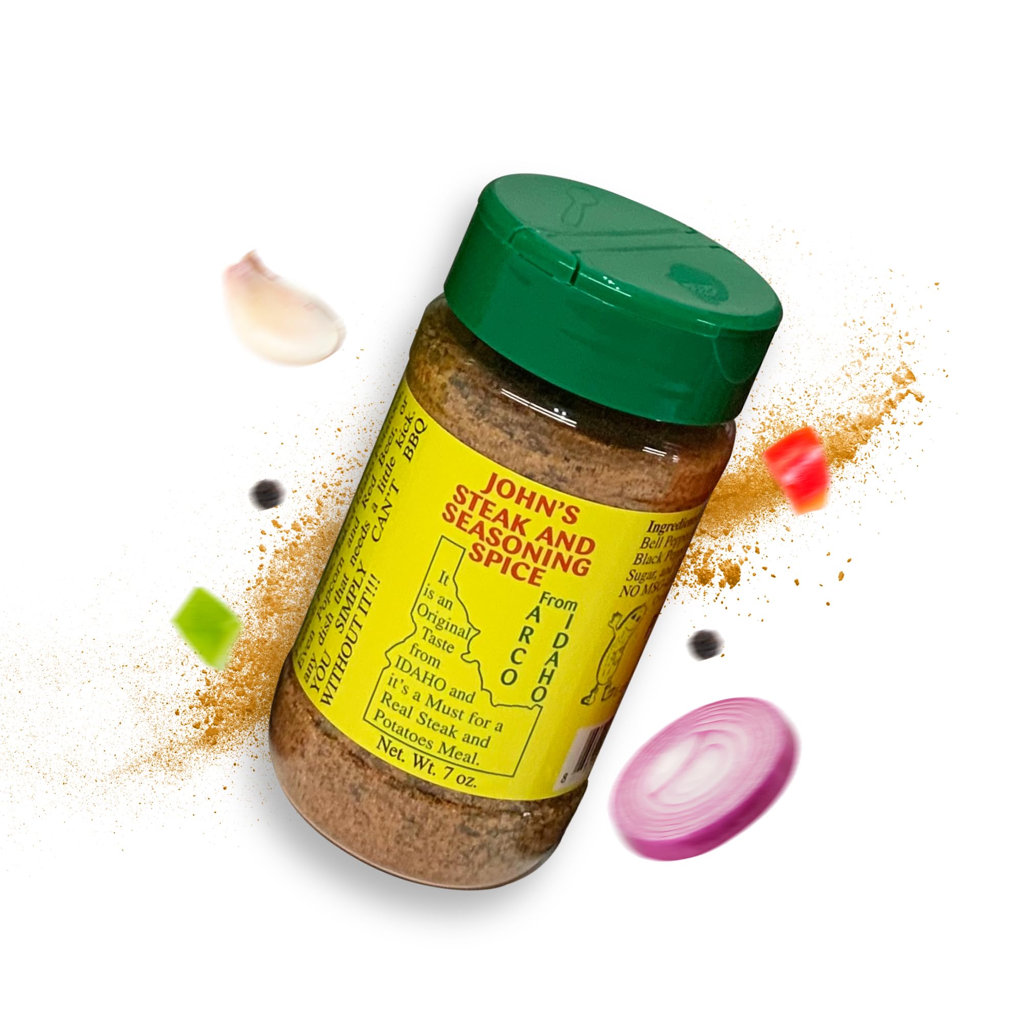 Sponsored Ad - John’s Steak and Seasoning Spice, Original Flavor Steak Seasoning for Grilling, Pork Chops, Steaks, Burgers, Chicken, Seafood, Potatoes, and More, Gluten-Free, MSG-Free, Idaho-Made, 7 oz