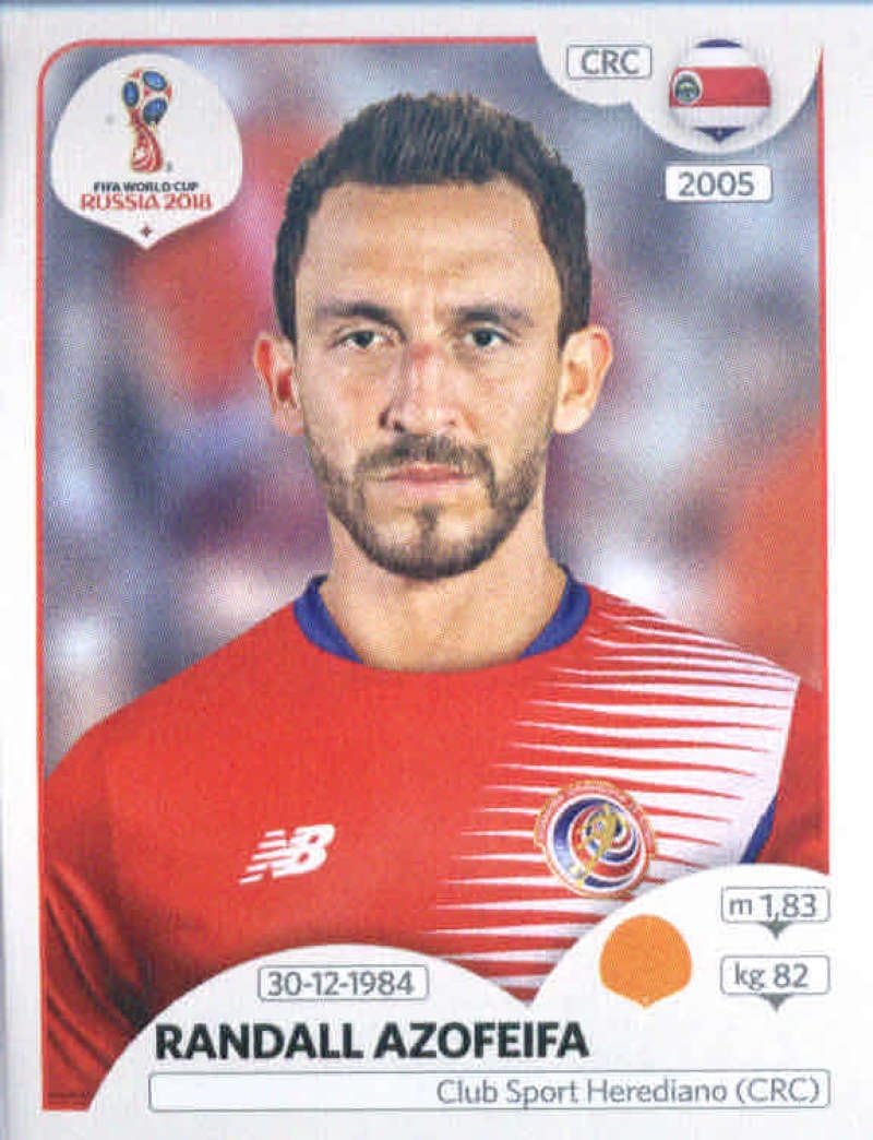 2018 Panini World Cup Stickers Russia 406 Randall Azofeifa