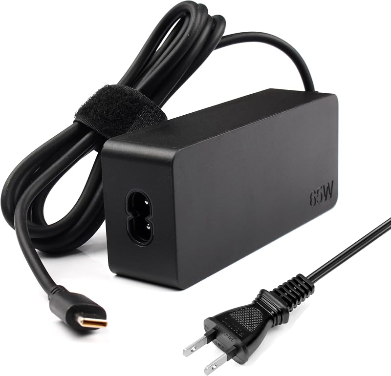 2 Prong 65W USB C AC Adapter Charger Compatible with Lenovo Yoga Charger c940 c740 s940 s730 c930 c630 920 910 900 730 720 adlx65ylc2a adlx65ycc2a adlx65ylc3a 4X20M26268