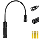 Favorlite LED Work Light, 500 Lumen Gooseneck Magnetic Light, Zoomable Flexible Led Flashlight, Waterproof Job Site Light for Work Bench, Auto-Repairing, Inspection, Emergency