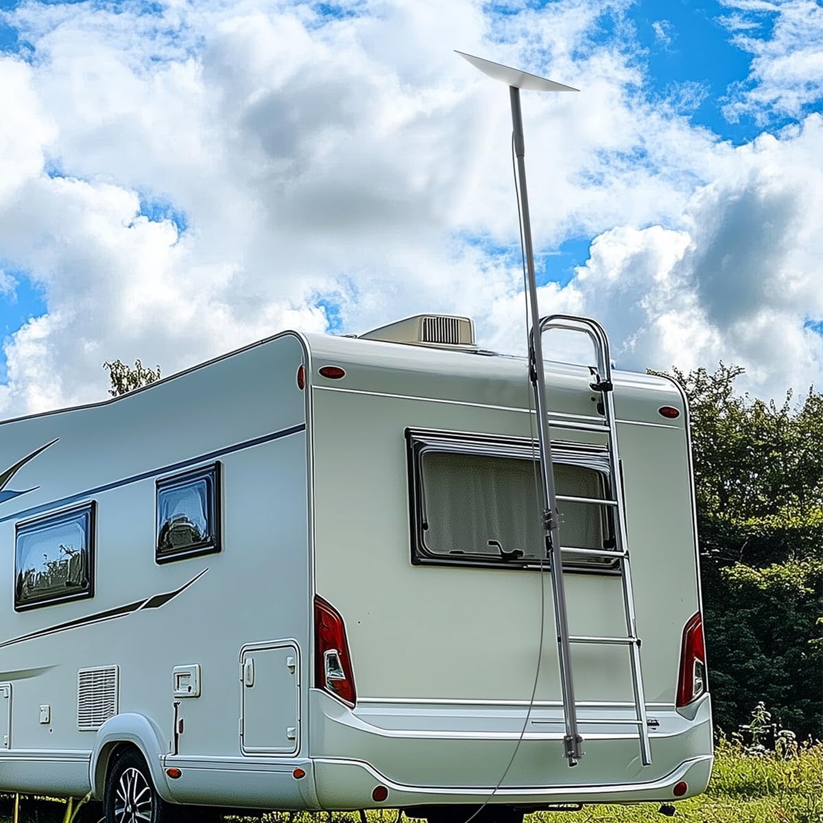 Starlink Satellite Dish Flagpole Mount Kit, Gen 3 Compatible, Black MT17S