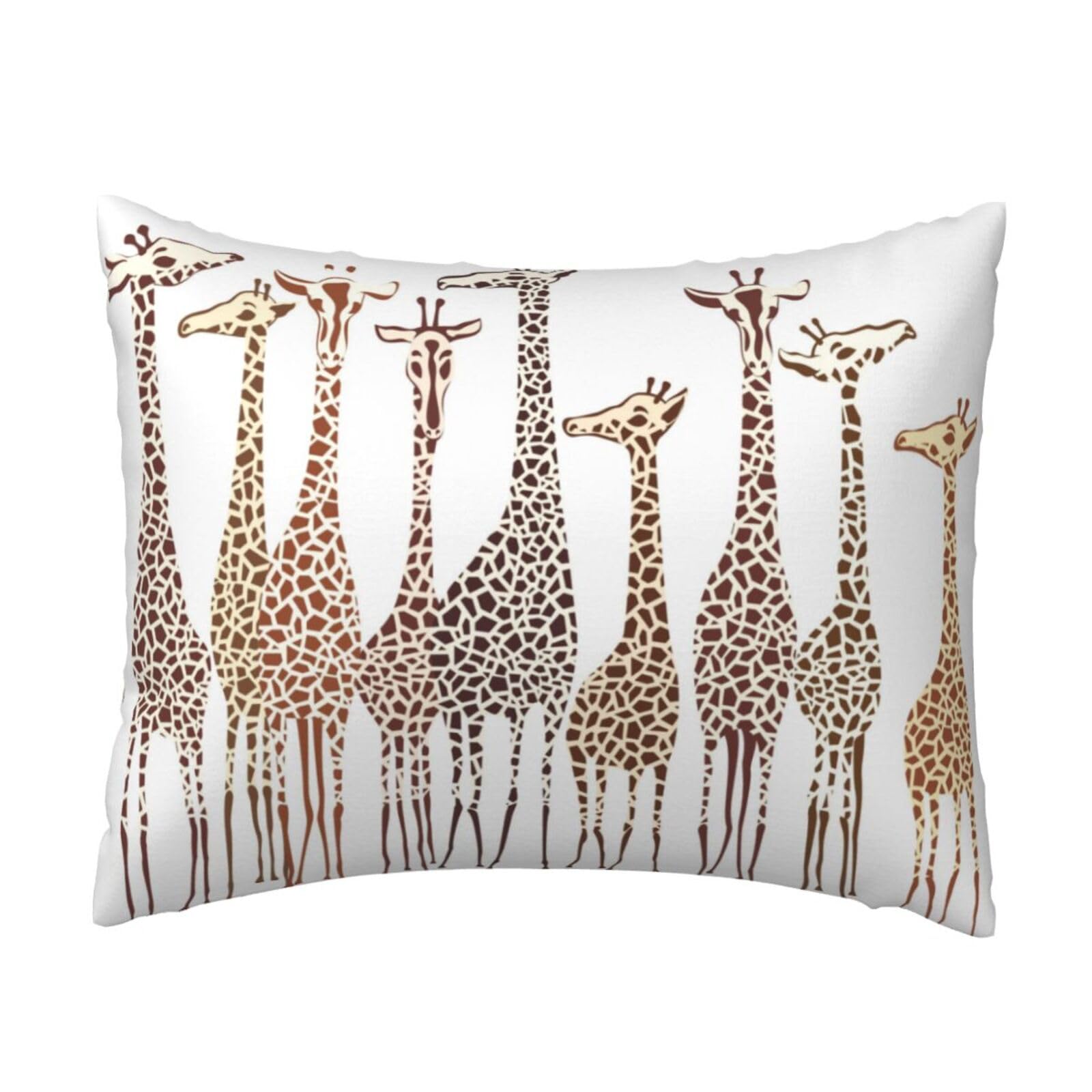 GSGCSBYMLG Cute Wild Cartoon Giraffes printed Pillow Case 20x26in Cushion Cover
