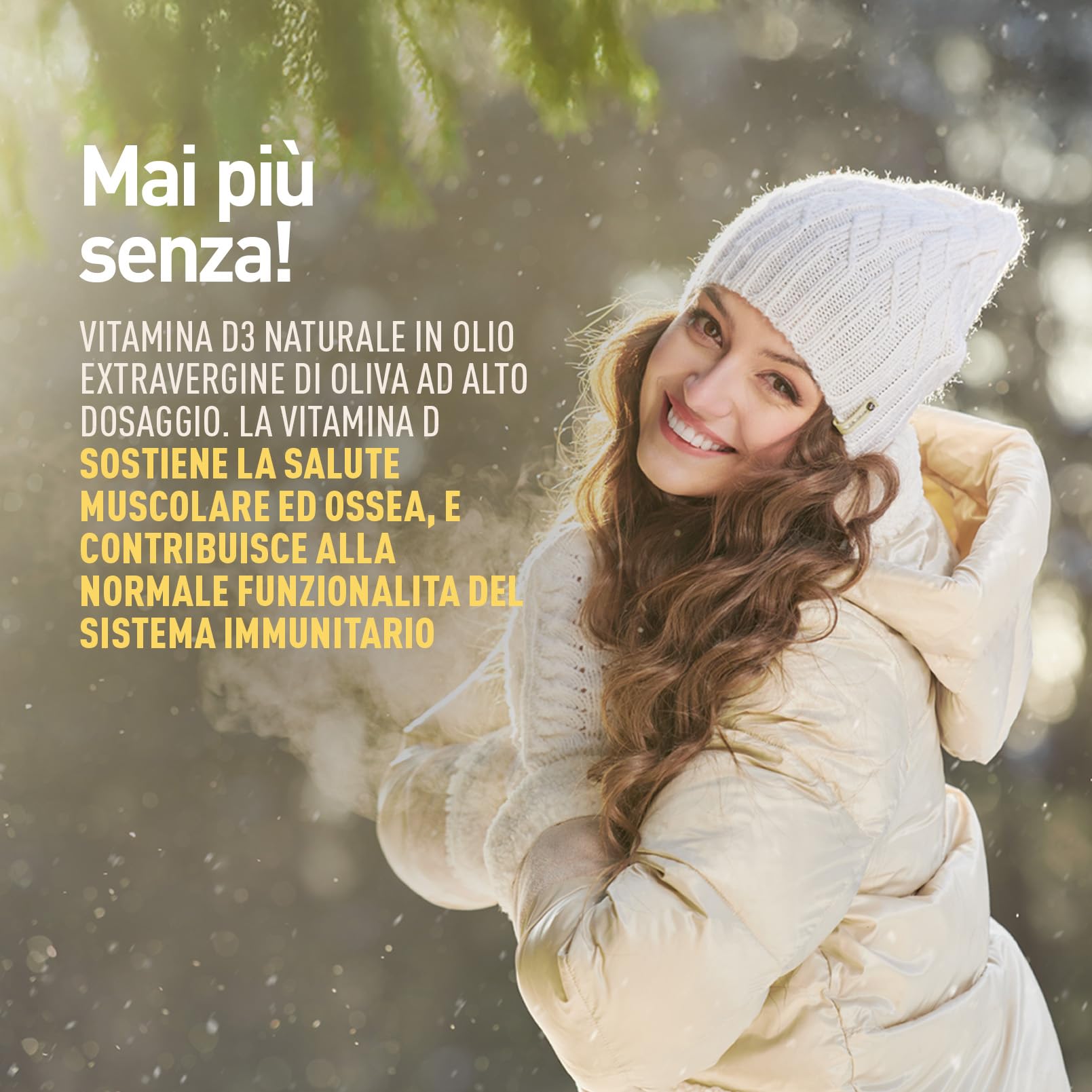 LongLife® Vitamin D 2000 | Vitamina D3 naturale in olio EVO | Alto dosaggio | Difese immunitarie, salute di ossa e denti | Metabolismo del calcio | 2 mesi di trattamento | Senza glutine e doping free