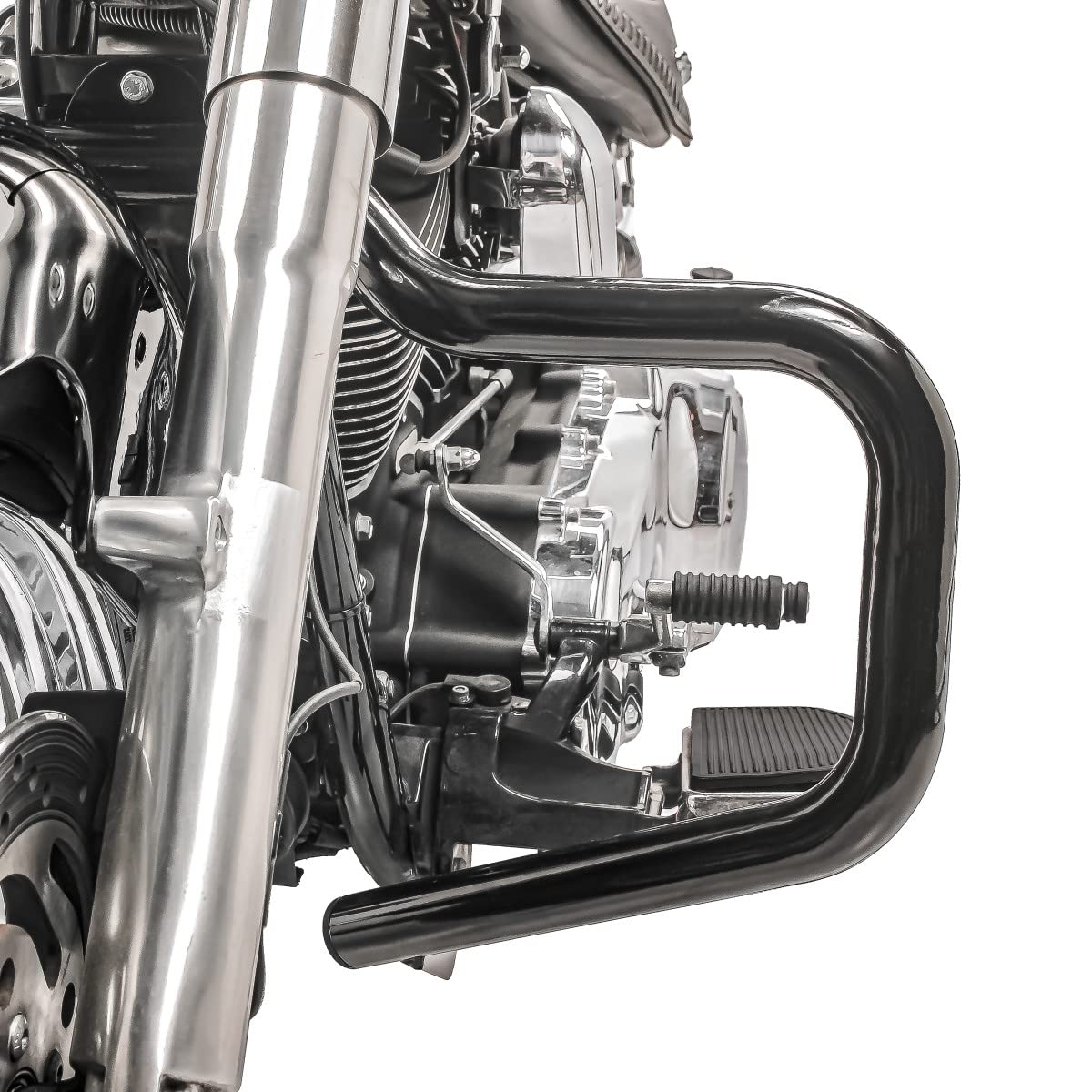 Sturzbügel Mustache für Harley Davidson Softail Slim 12-17 schwarz