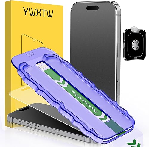 Miniatura 19 de YWXTW Protector de lente de cámara para iPhone 17 Pro, cobertura completa, protector de pantalla de lente de vidrio templado para iPhone 17 Pro
