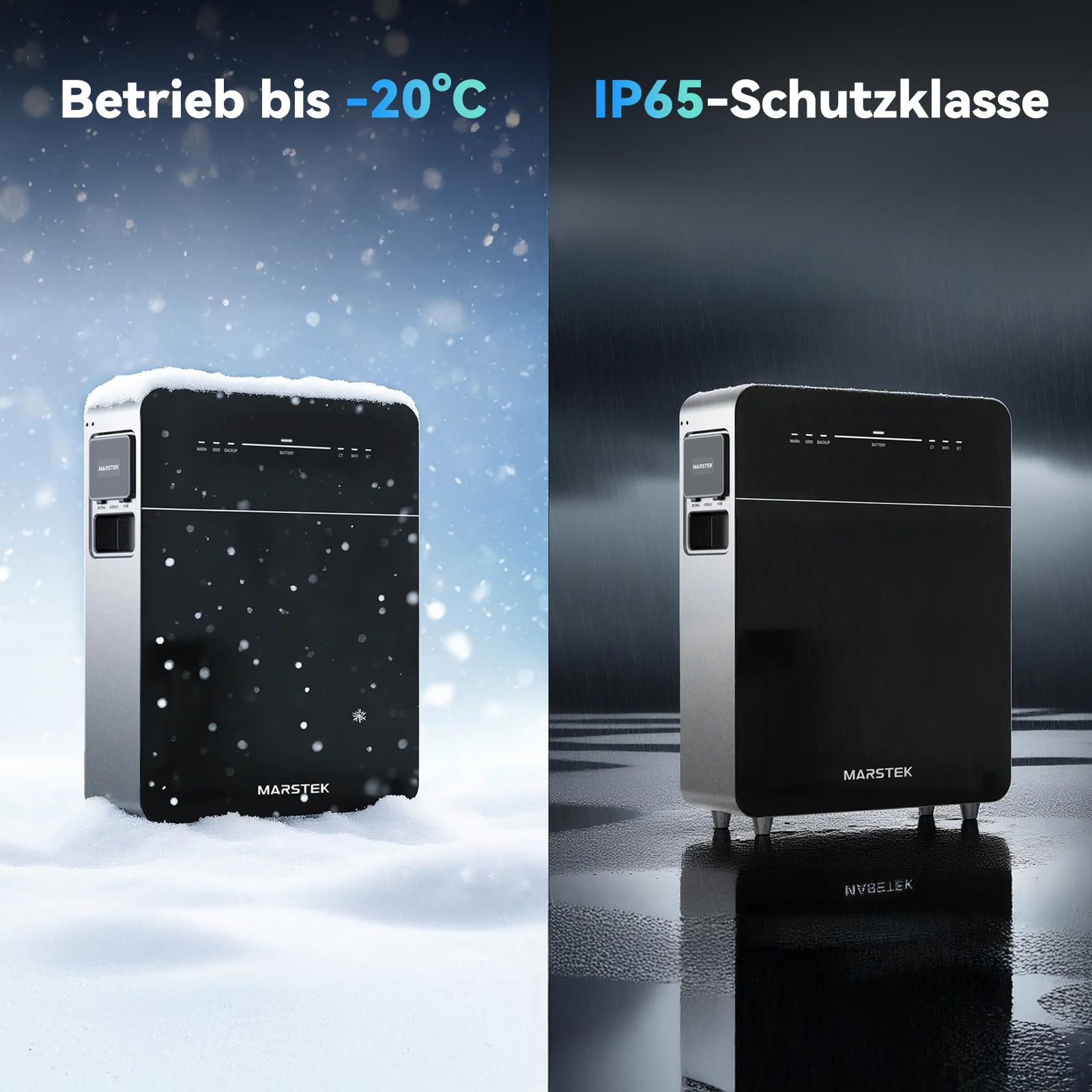 5,12kW Venus-E 3.0 New Vesion Balkonkraftwerk Speicher+CT002 Smarter Zähler 0% VAT, Jährliche Einsparungen von 1,310 €. MARSTEK AC-gekoppeltes Energiespeichersystem All-in-One Solarspeicher