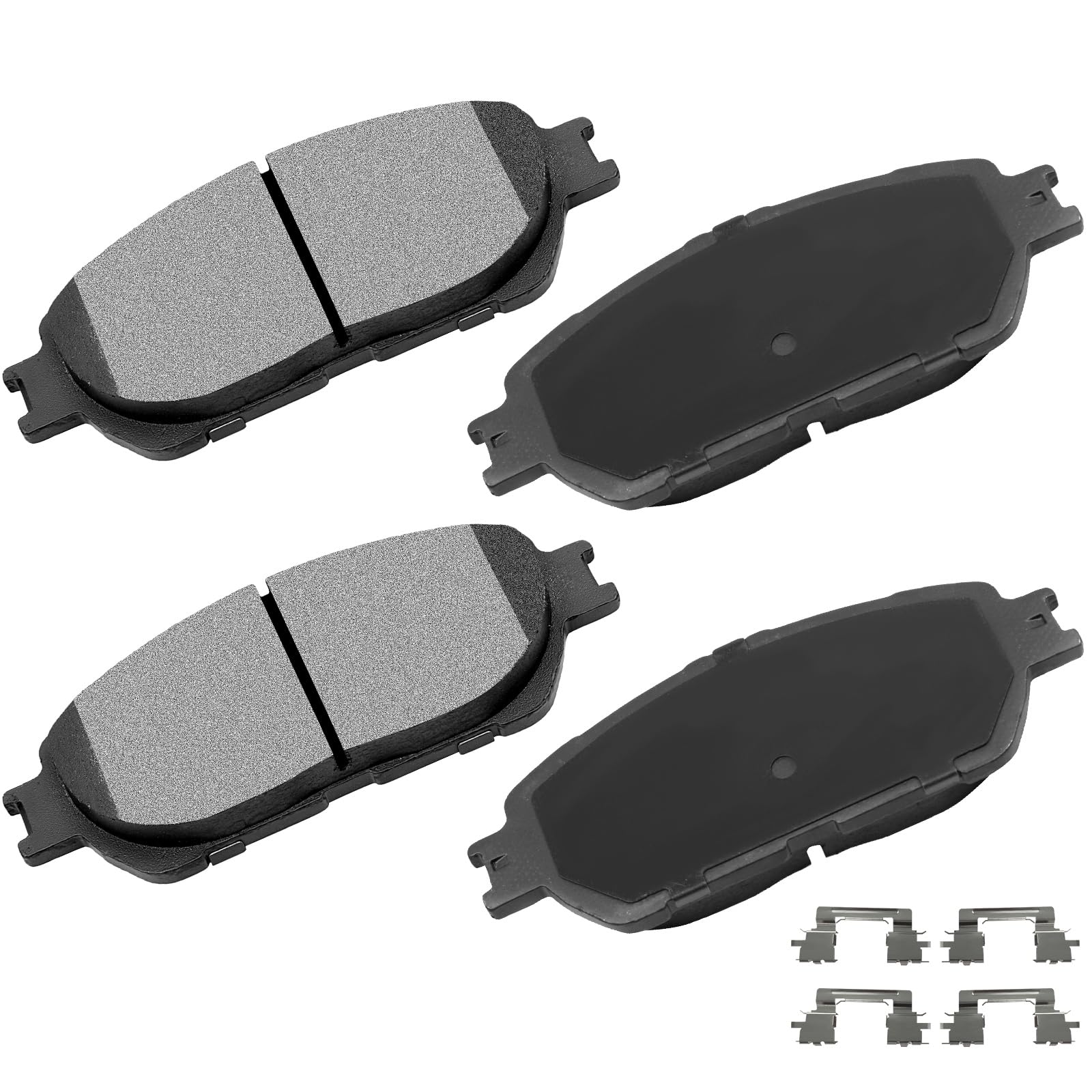 cciyu 4pcs Front Ceramic Brake Pads Kits 04-06 For Lexus ES330,05-07 For Toyota Avalon,05-06 For Toyota For Camry,04-10 For Toyota For Sienna,04-08 For Toyota Solara,05-15 For Toyota For Tacoma