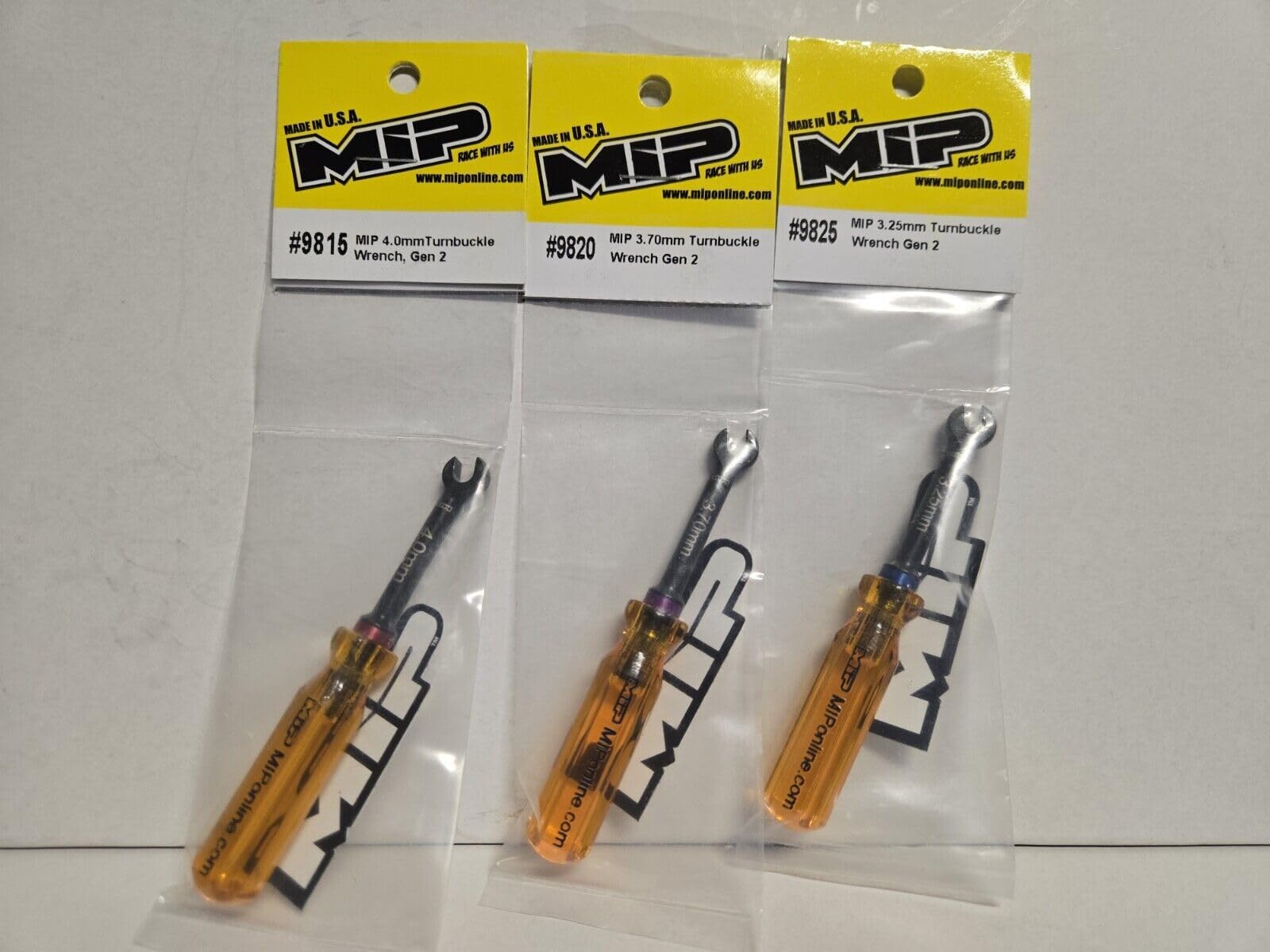 Generic 3 MIP GEN 2. 3.25mm 3.70mm 4.0mm Turnbuckle Wrench Set 1/10 Team Associated 9825 9815 9820 for RC Cars Tools Includes CHICAGOLAND RC Coupon