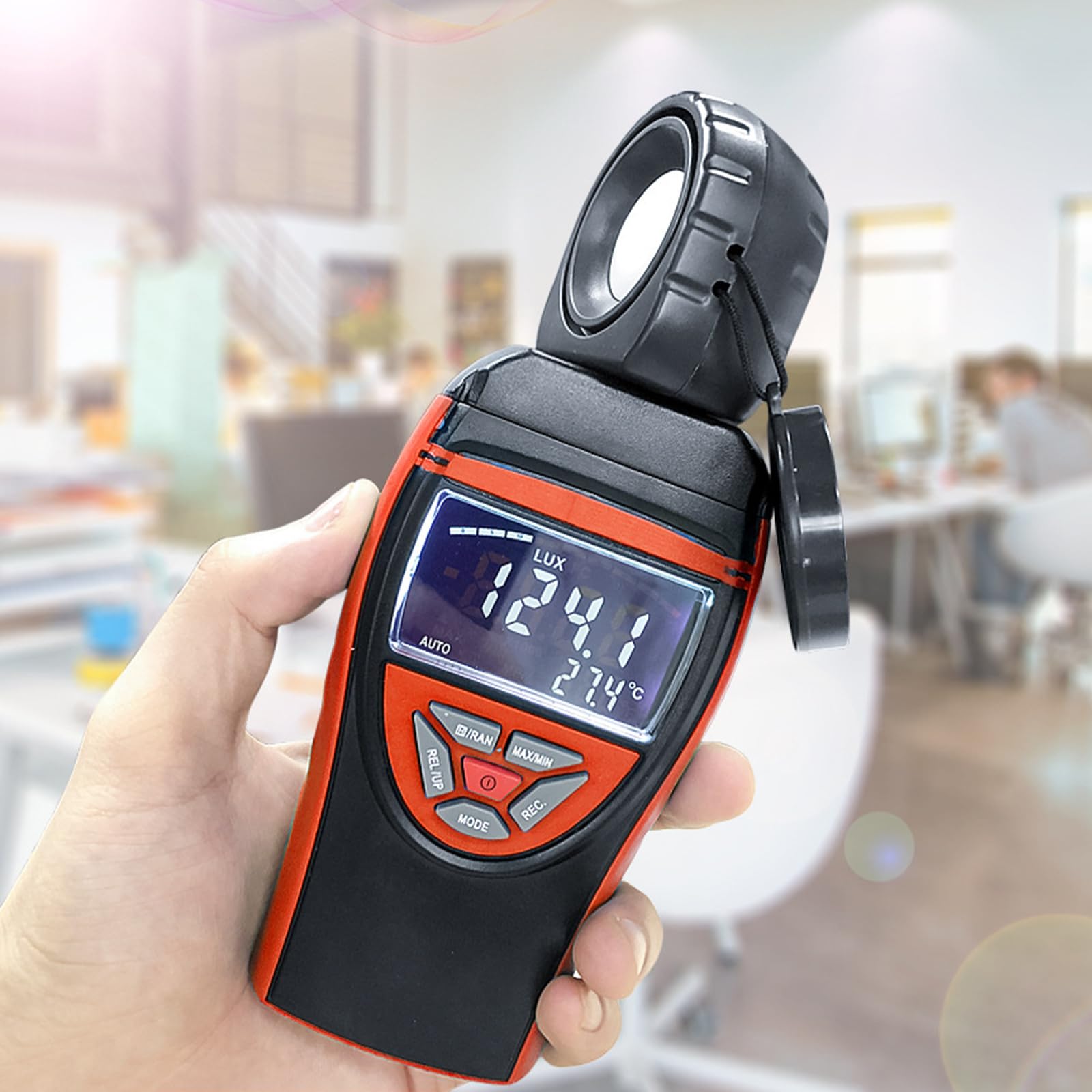 Illuminamento portatile con risoluzione 0, 1 Lux, custodia in ABS e batteria ricaricabile per sul campo in condizioni scarsa illuminazione Misuratore archiviazione dati per professionisti