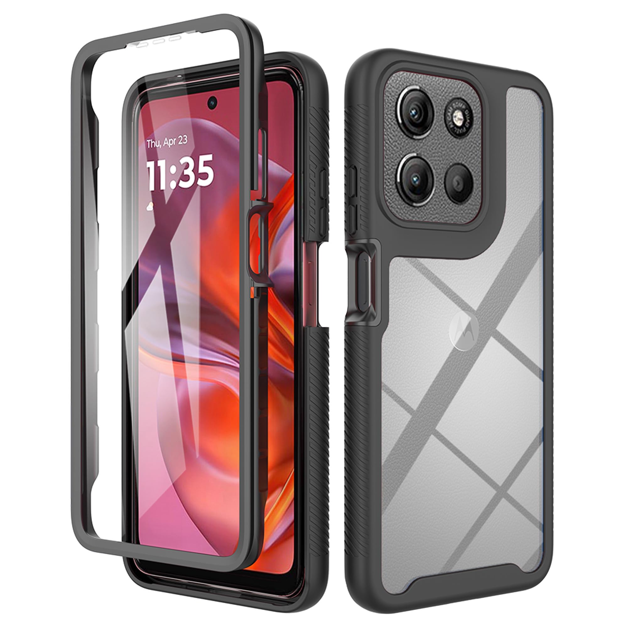 XINYEXIN Cover per otorola oto G42, Custodia Antiurto 360 Gradi