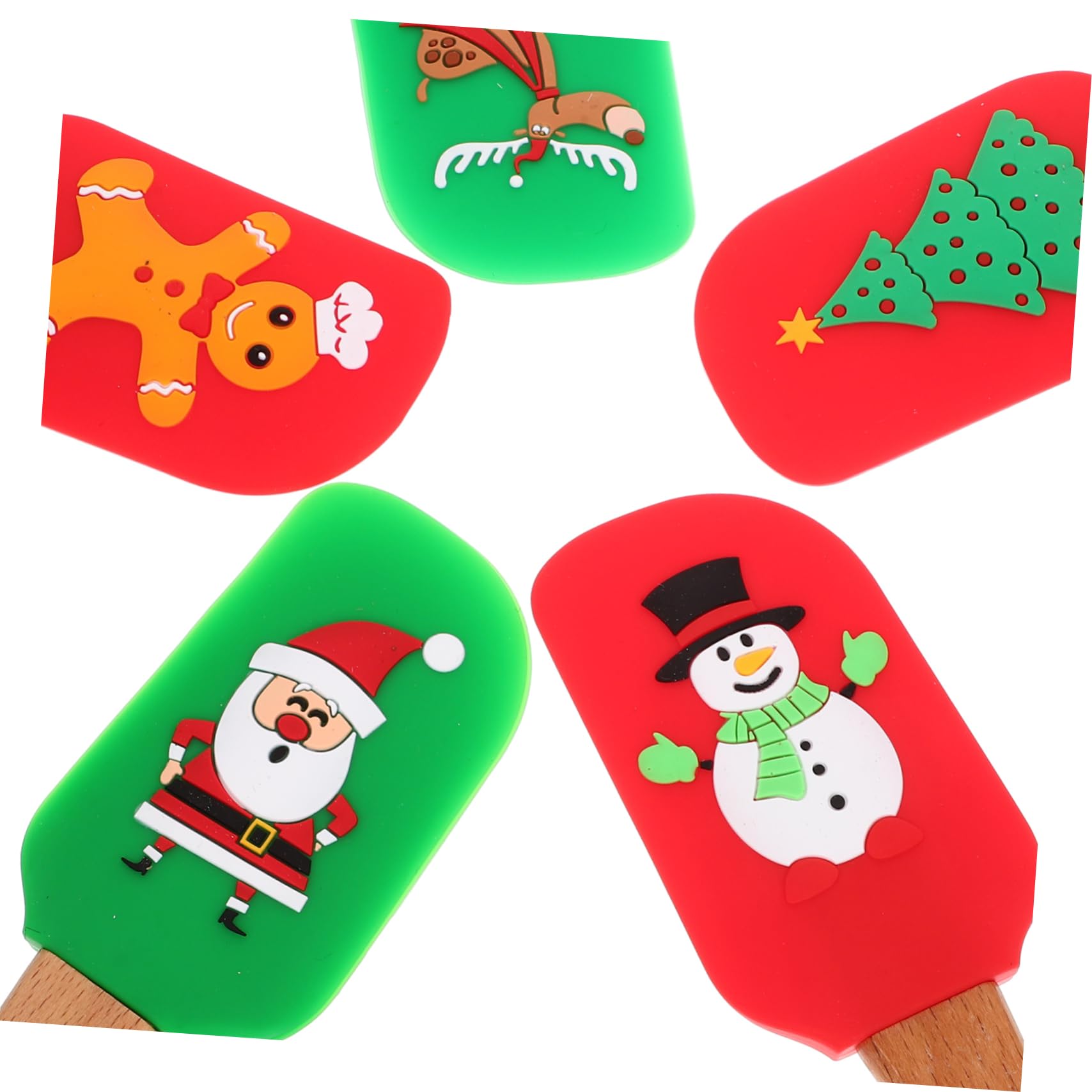 1 Juego Espátula De Crema Kitchen Gadgets Panelas Cozinha Espátula De Pastel De Navidad Para Hornear De Navidad Juego De Ollas Utensilios Cocina Raspador De Torta 5 Piezas Cabilock
