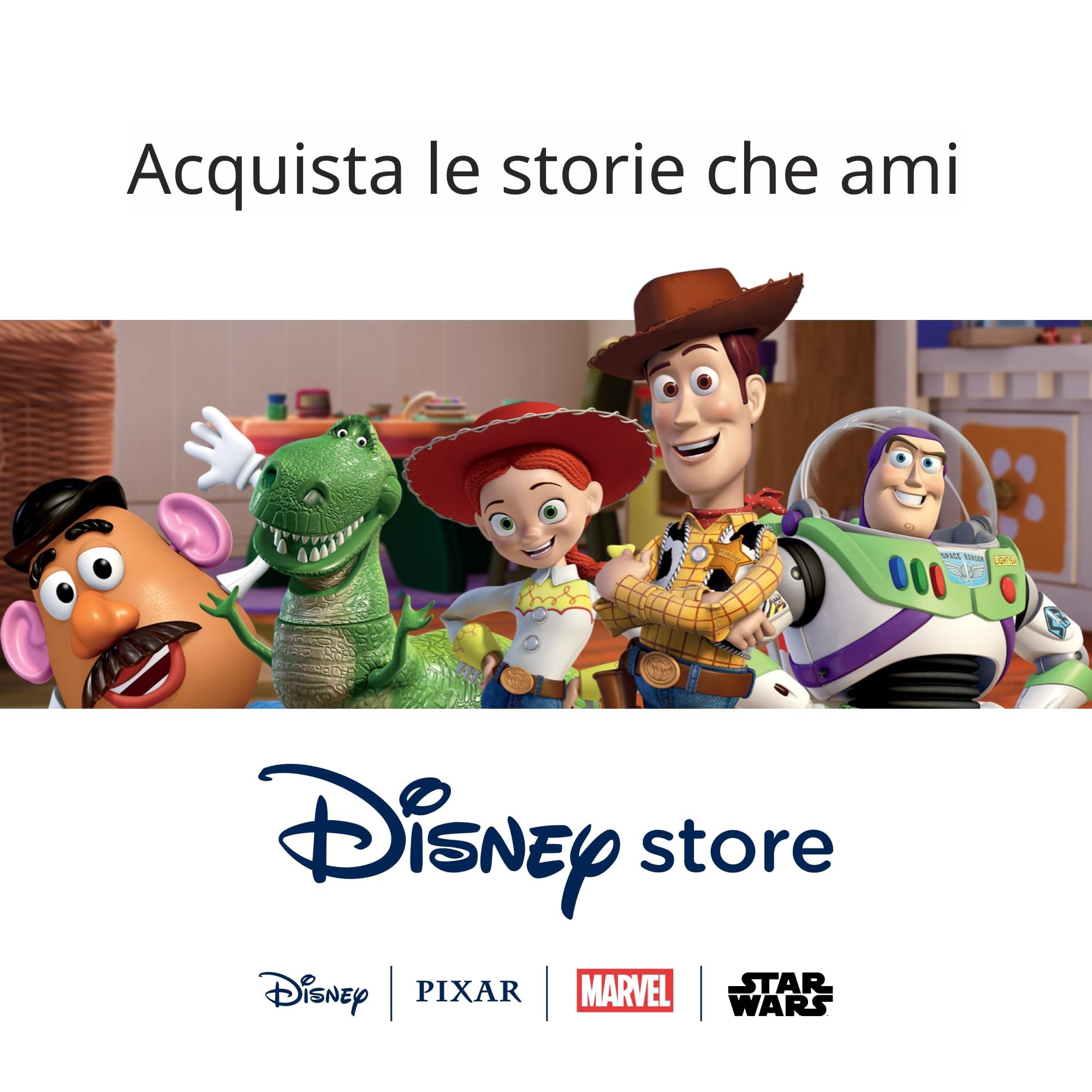 Disney Store Official Set Bambole Bonnie Toy Story 5, Bonnie, Rex, Forky, Jessie, Buzz e Accessori, Set da Gioco da Collezione, 33 x 41 x 11,5 cm