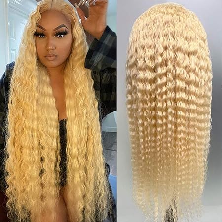 Gorgeous Blonde Deep Wave Wig Artwork Nature Gorgeous Blonde Deep Wave Wig Artwork Nature