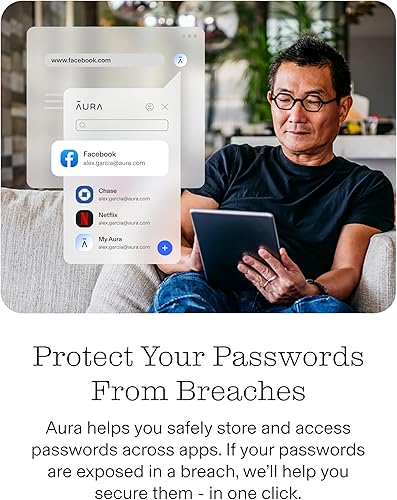 Vista 17 de Aura Ultimate Online Safety Suite Internet Security & Identity Protection Software Antivirus, VPN, Password Manager, Dark Web Monitoring