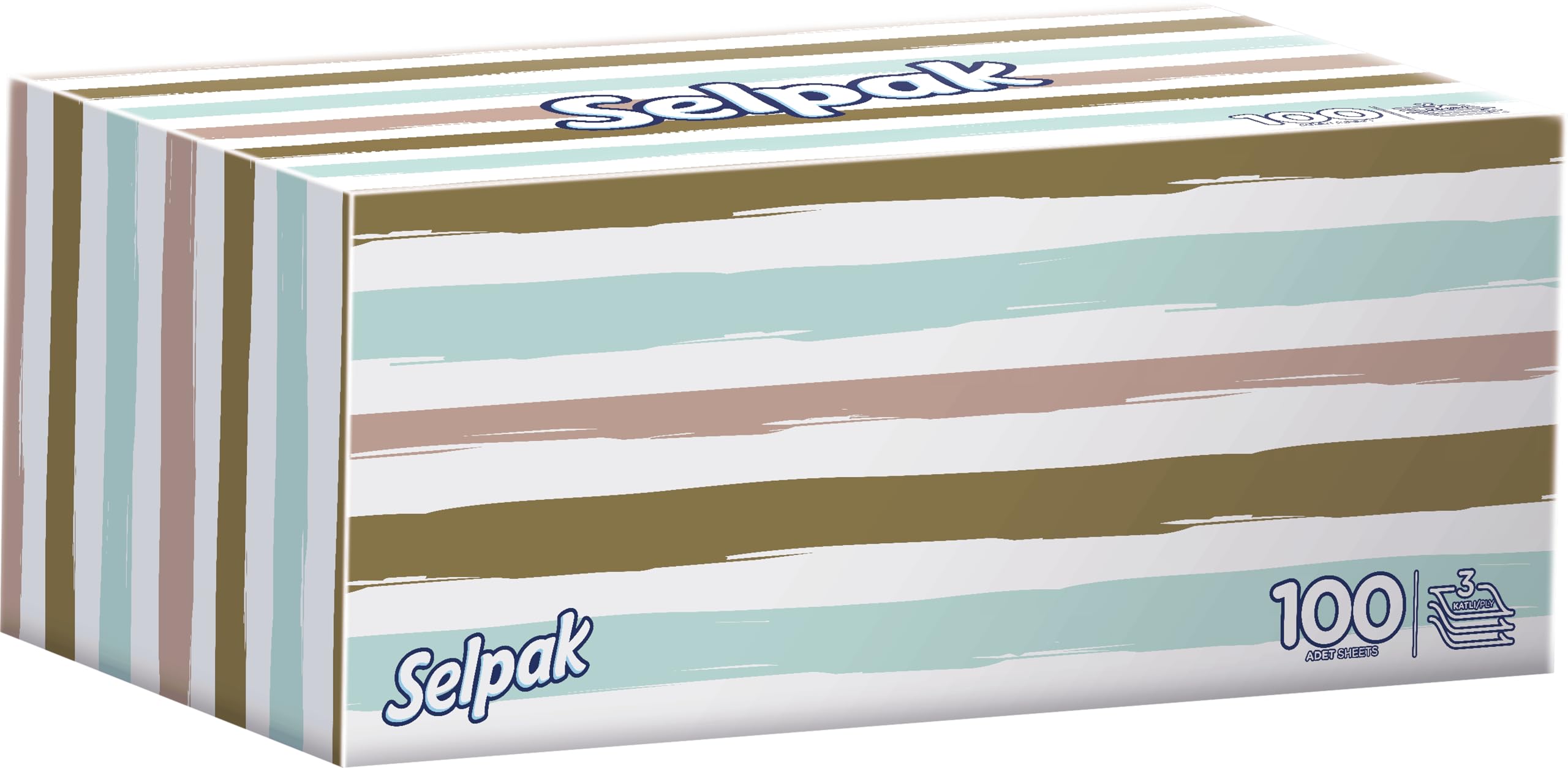 Selpak3 Ply Facial Tissue, 12 Pack, 150 Sheets Per Box,