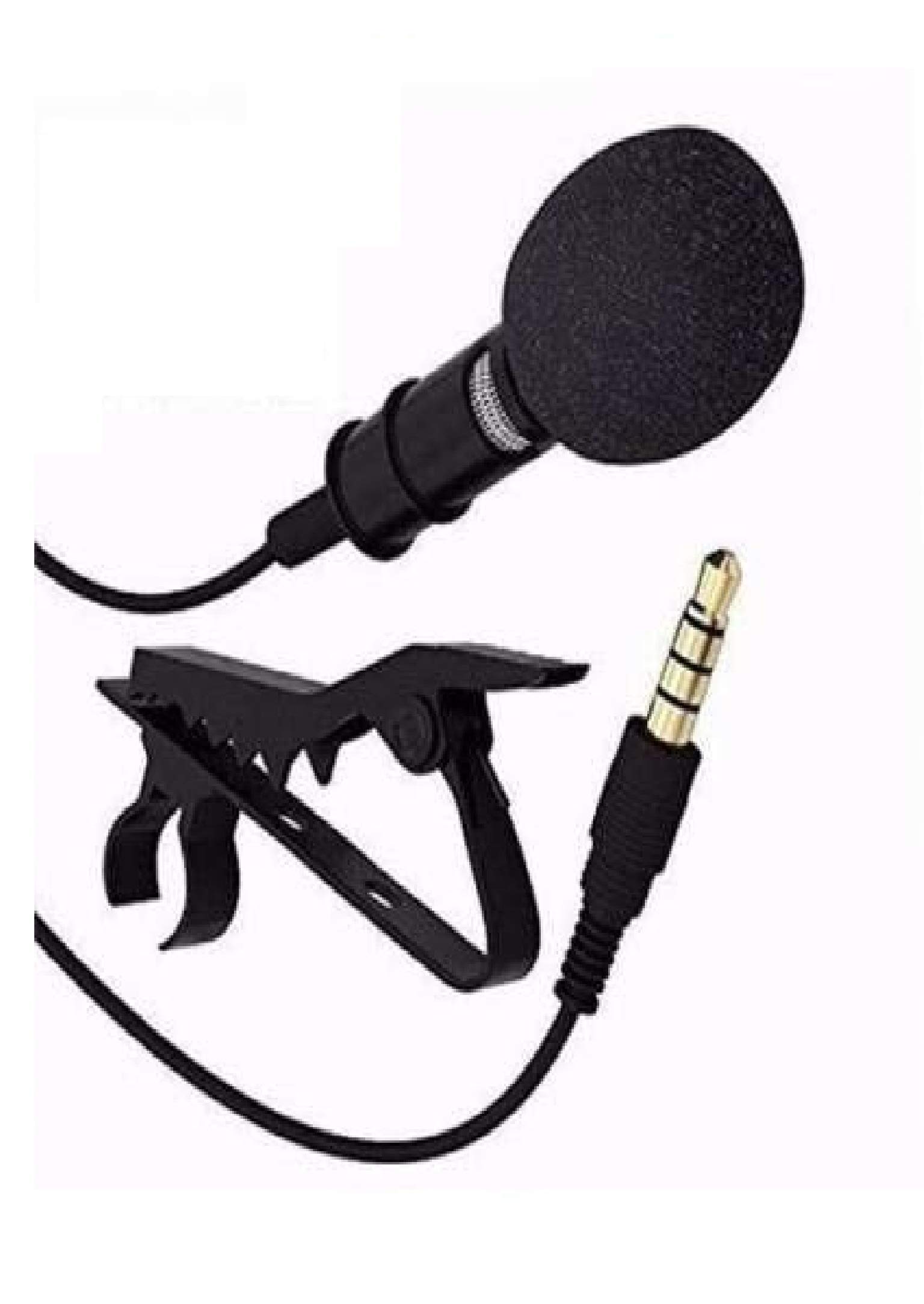 boombox - 3.5mm Clip Microphone for YouTube | Collar Mike for Voice Recording | Lapel Mic Mobile, PC, Laptop, Android Smartphones, DSLR Camera Microphone Microphone (Black) Microphone