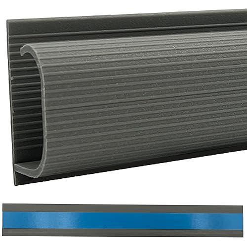 Vista 14 de Electriduct J Channel Cable Raceway - Sistema organizador de cables de escritorio autoadhesivo Blanco,Negro -,Marrón,Metálico