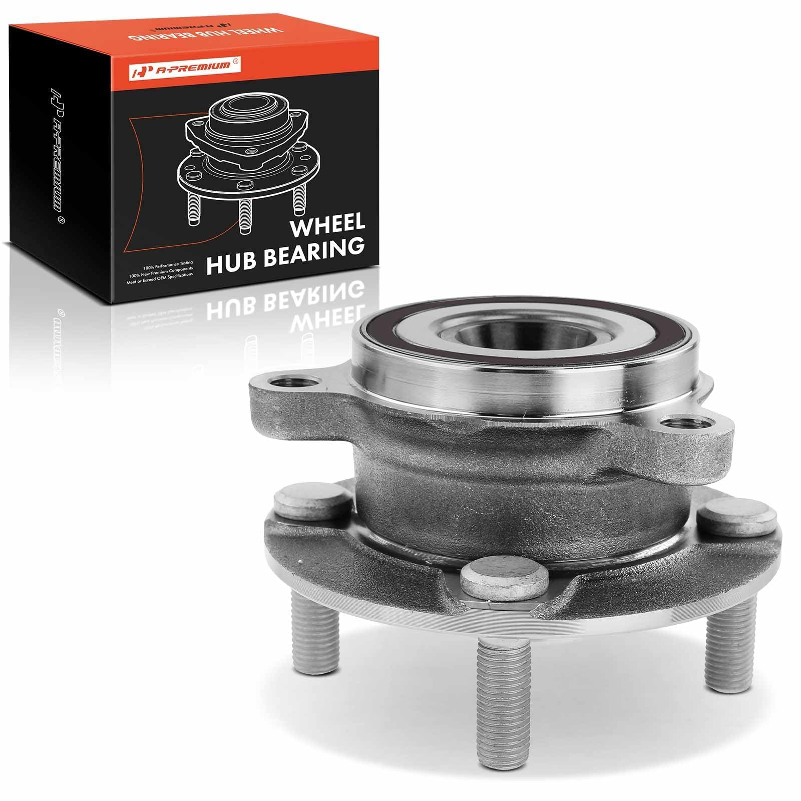 A-Premium Rear Wheel Bearing and Hub Assembly with 4-Lug Compatible with Mazda MX5 Miata 2016-2022, RWD Only