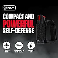 Vista 2 de POLICE MAGNUM Aerosol de pimienta para autodefensa - Equipo de seguridad para correr, trotar, caminar por la noche, fabricado en los Estados Unidos