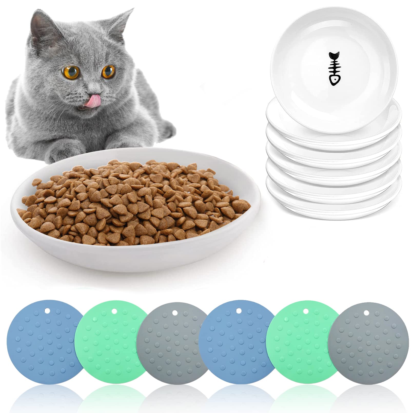 Cuencos Dobles Para Mascotas Antideslizantes Y Extraíbles Para