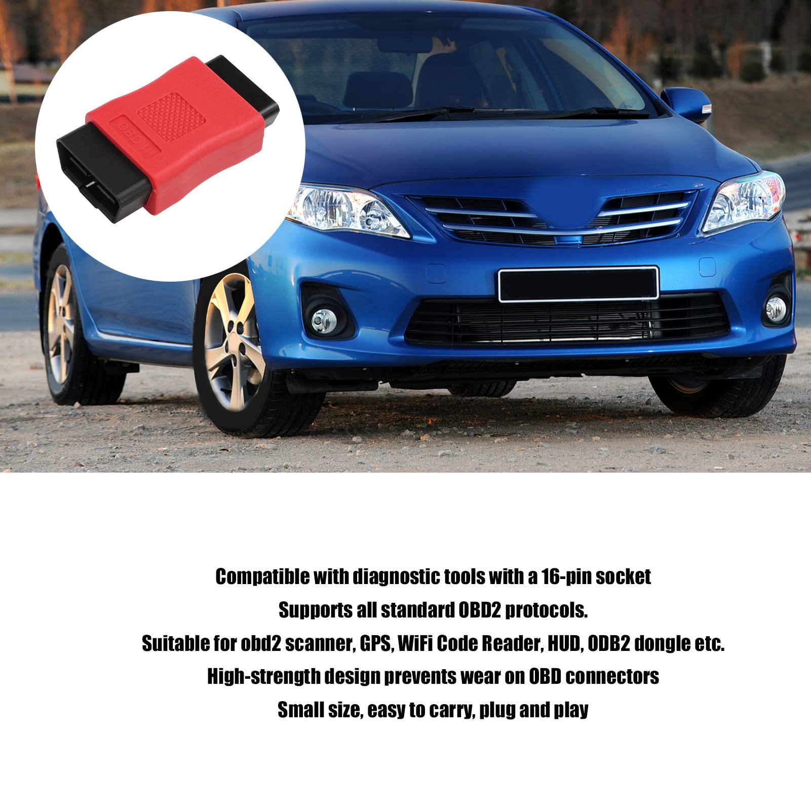 Cavo Splitter Y OBD2 Maschio A Doppia Femmina 16 Pin, Adattatore Prolunga Per Strumenti Diagnostici Auto - 31 Cm