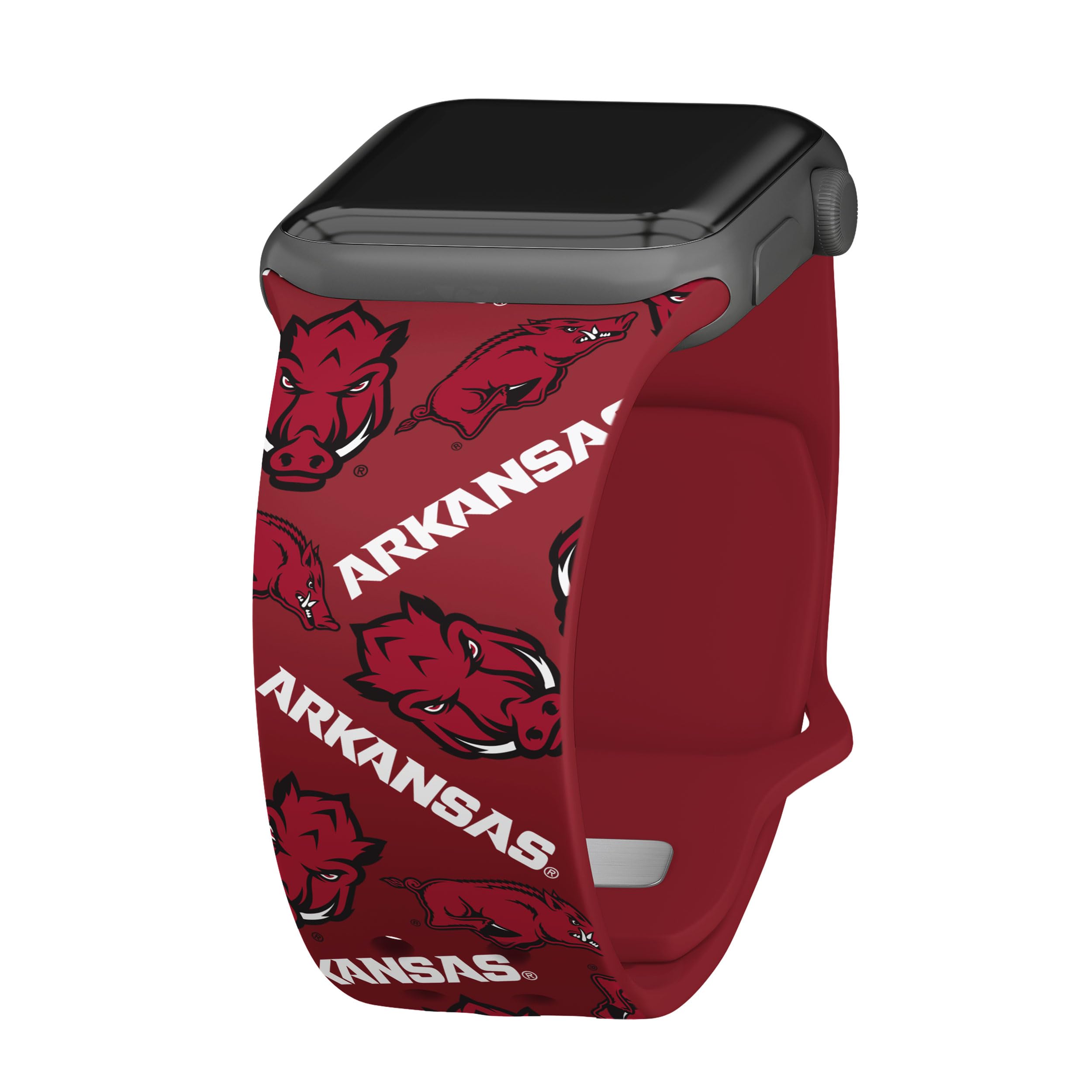 Affinity Bands Arkansas Razorbacks HD Watch Band Compatible with Apple Watch (38/40/41mm Long Random)