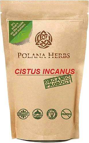 Cistus Incanus - Té de hierbas sueltas orgánicas de Rockrose desintoxicación, limpieza, refuerzo del sistema inmunológico, antioxidante,