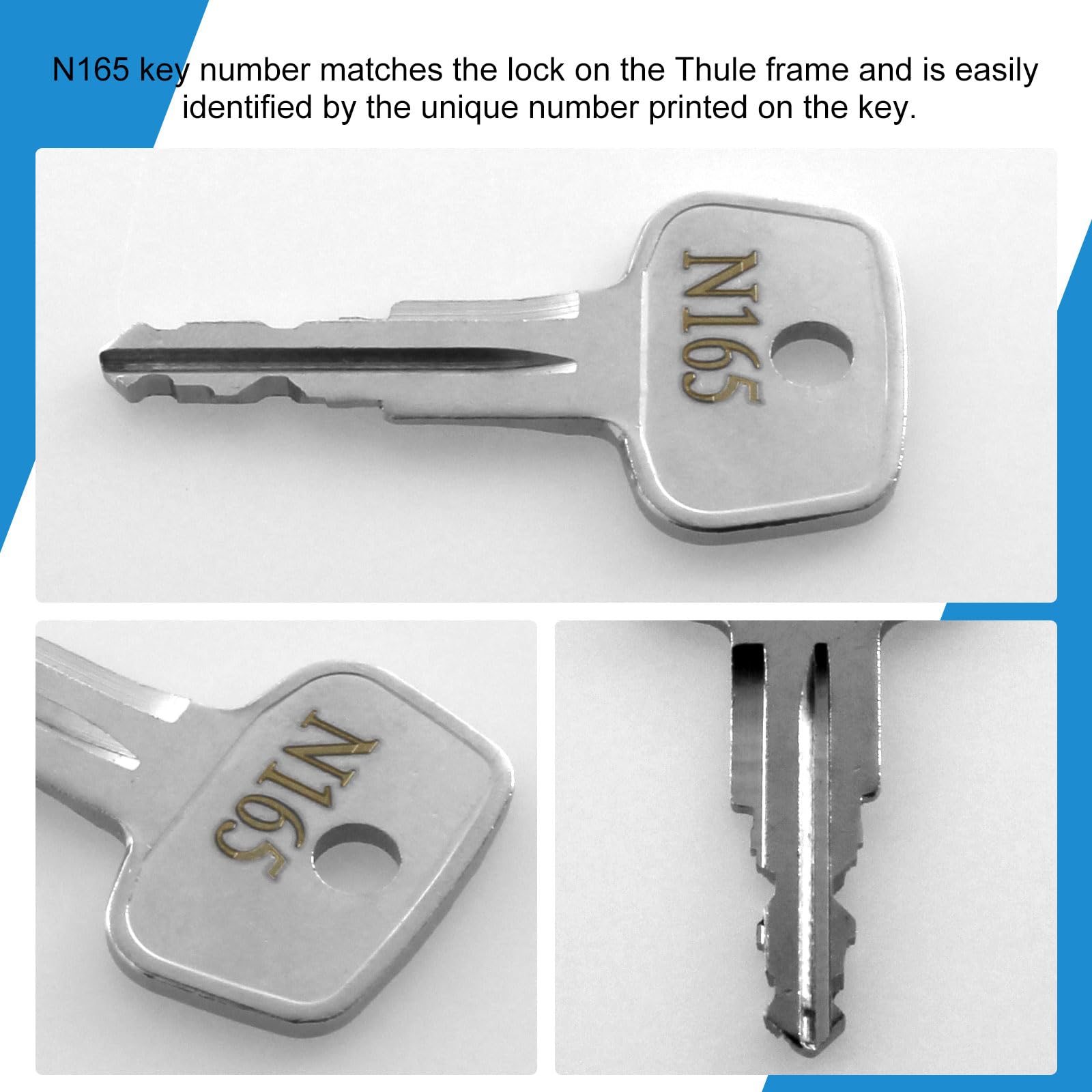 Amazon.com: N165 Errebi Key Replacement,Thule Car Rack Replacement