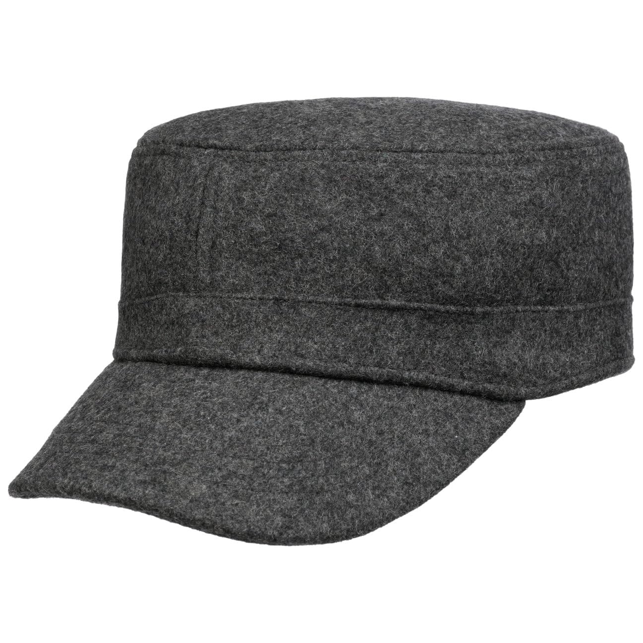 Lipodo Armycap Felt Cap Melange Look Wool Blend Adjustable Men Summer Winter