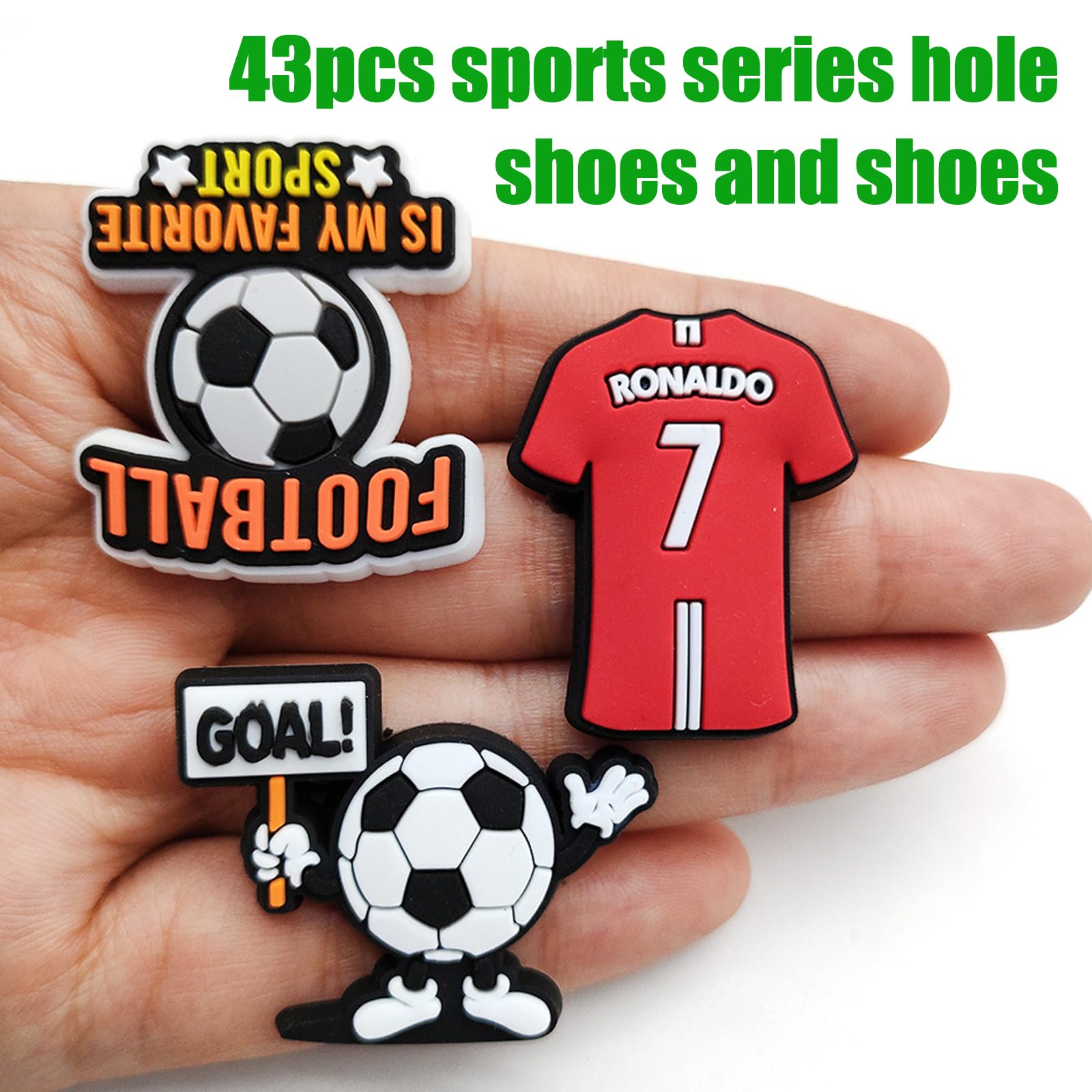 JSTHHTT 72 Piezas Accesorios para Zapatos de Fútbol, Charms Decoración, Regalos Niños