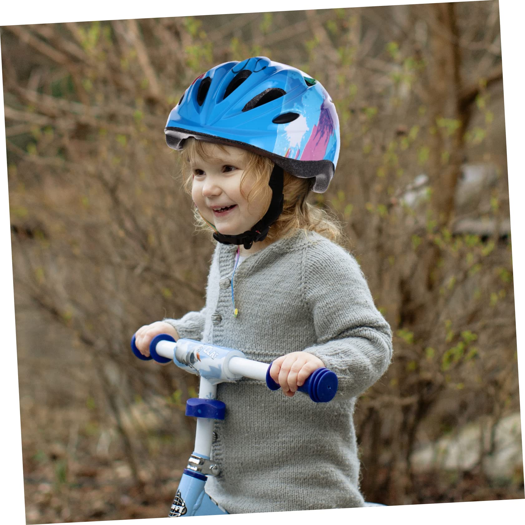 Toddmomy 2pièces Casque De Vélo pour Garçon Fille Légère Et pour Activités De Plein Air Floral