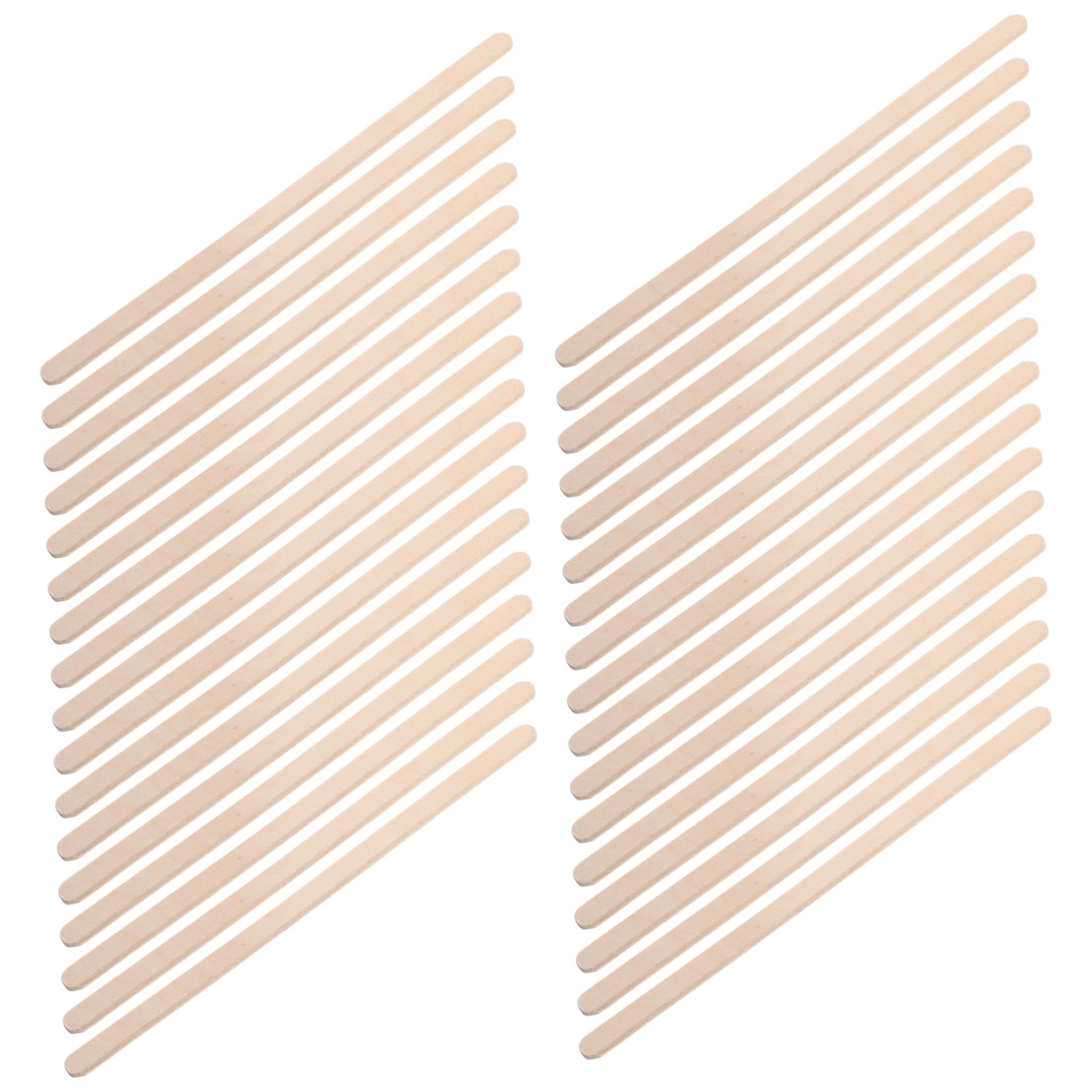 FRCOLOR Hair Removal and Shaving Wax Stick Set 100pcs Wooden Waxing Spatulas for Beauty