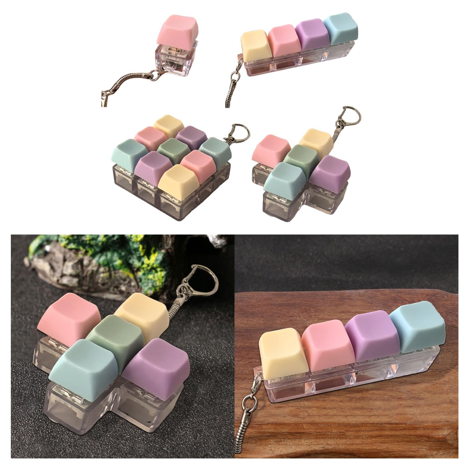 CALANDIS™ Keyboard Fidget Keychain Sensory Toy Relaxing Toy for Gifts Adults Kids Teens 1 Key | Toys & Hobbies | Educational | Other Educational Toys - Image 2 thumbnail